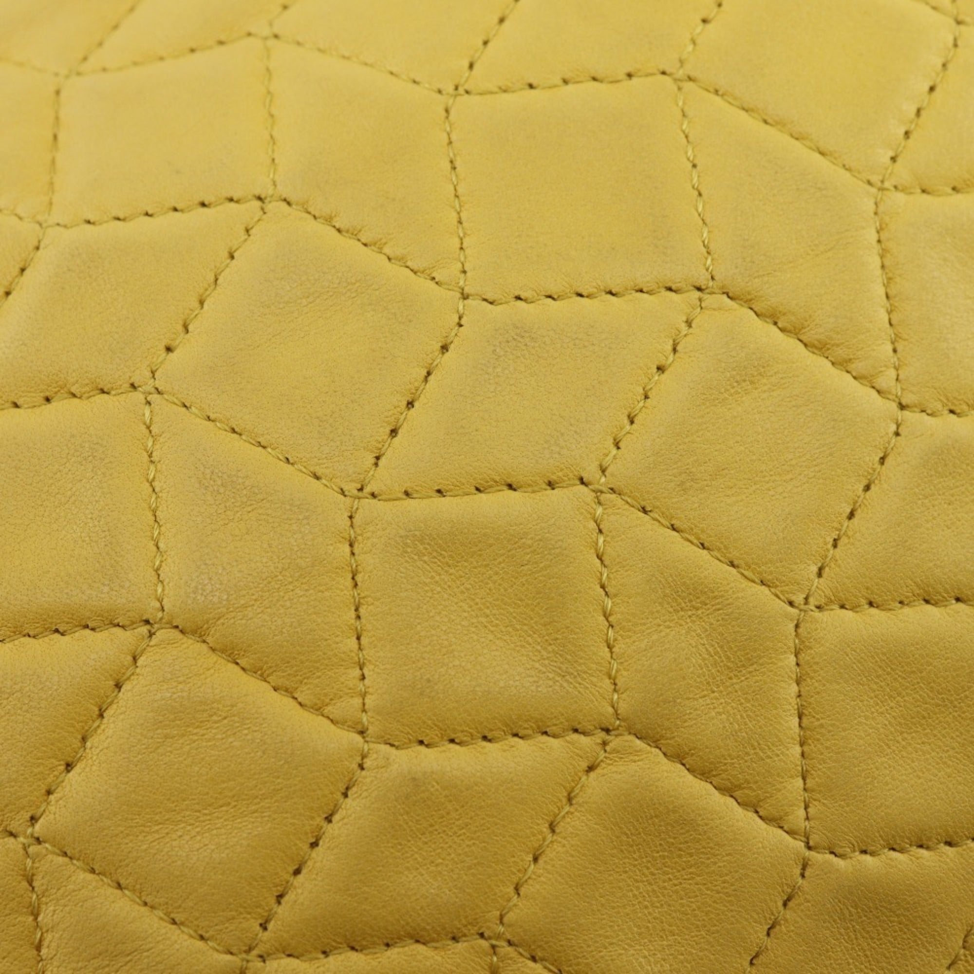 Bally Yellow Leather Shoulder Bag (Pre-Owned)