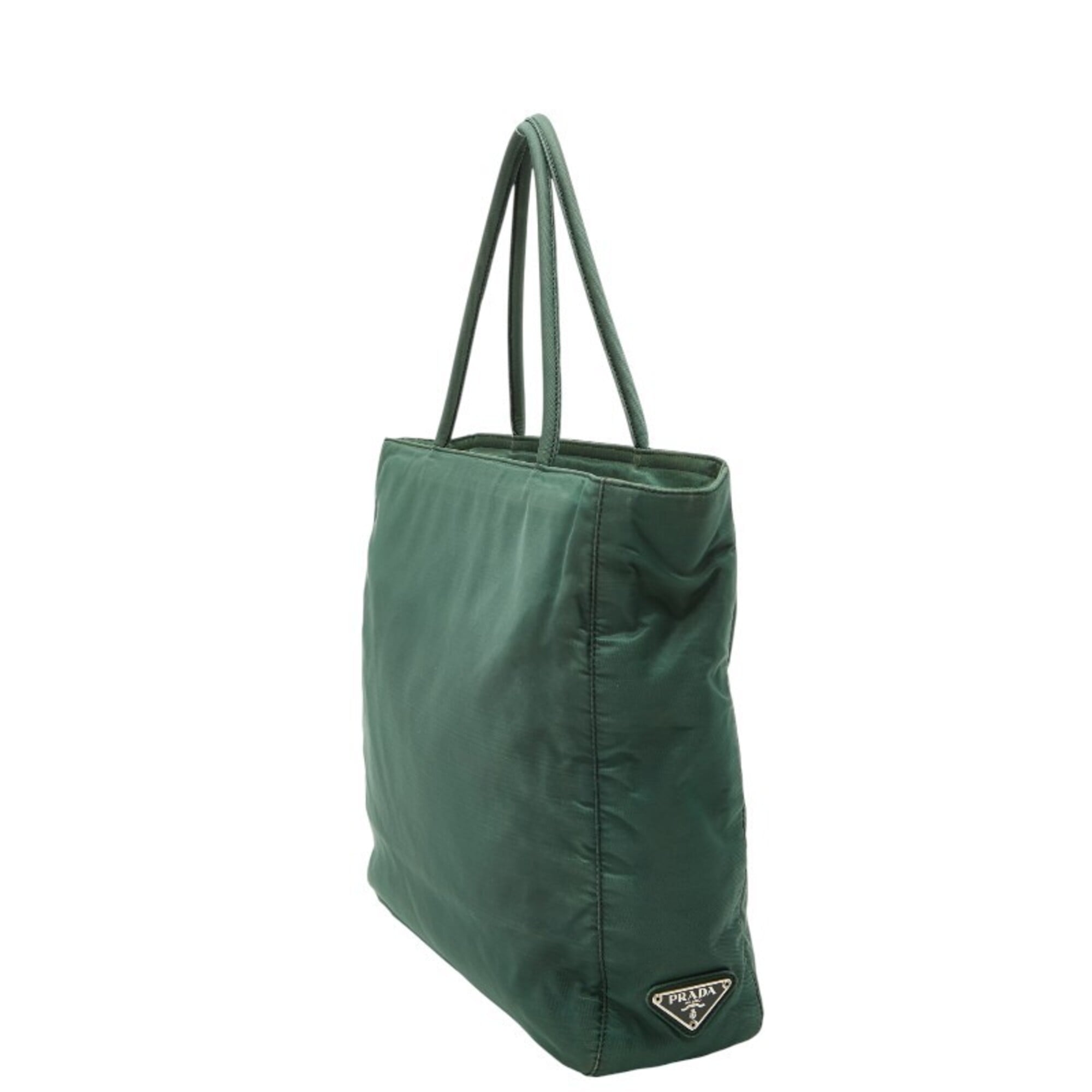 Prada Green Nylon Handbag (Pre-Owned)