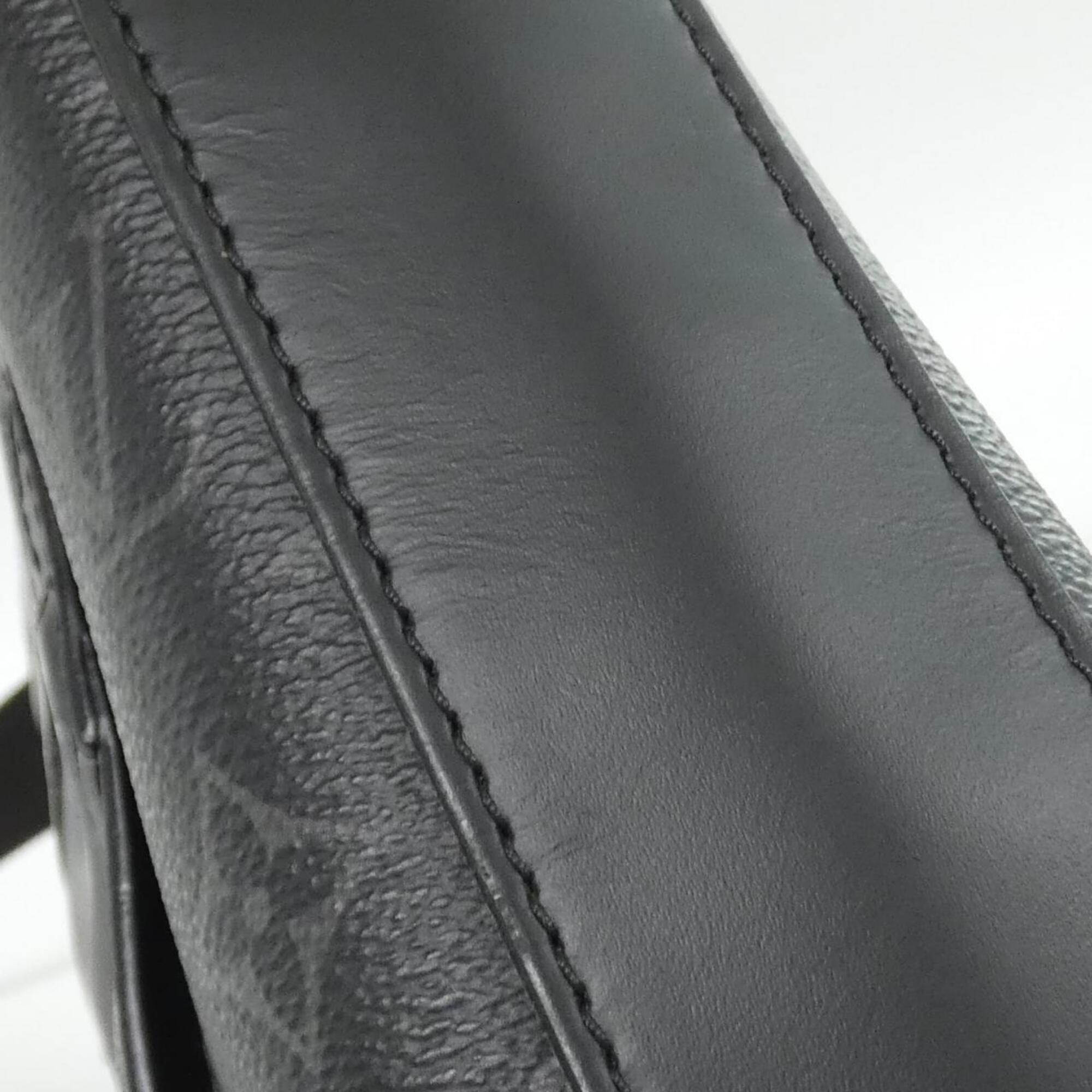 Louis Vuitton Black Coated Canvas Shoulder Bag (Pre-Owned)