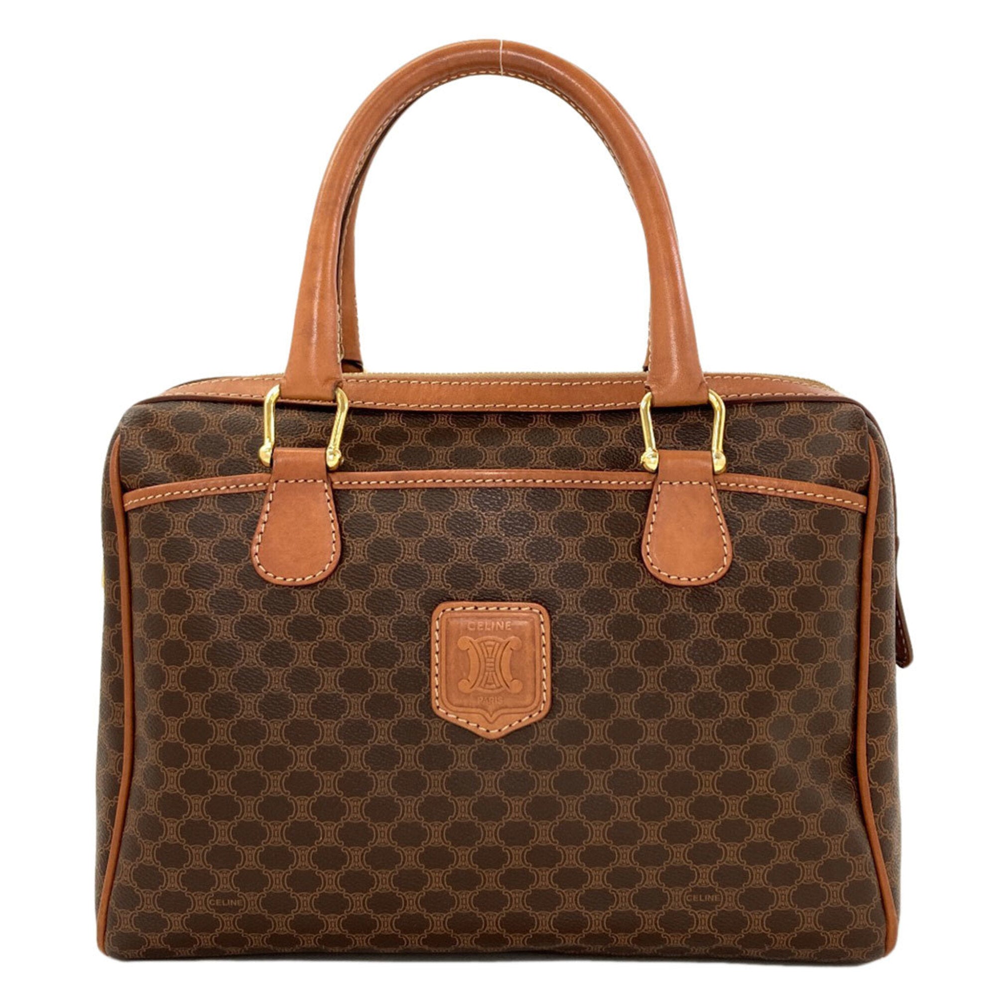 Celine Macadam Brown Pvc Handbag (Pre-Owned)