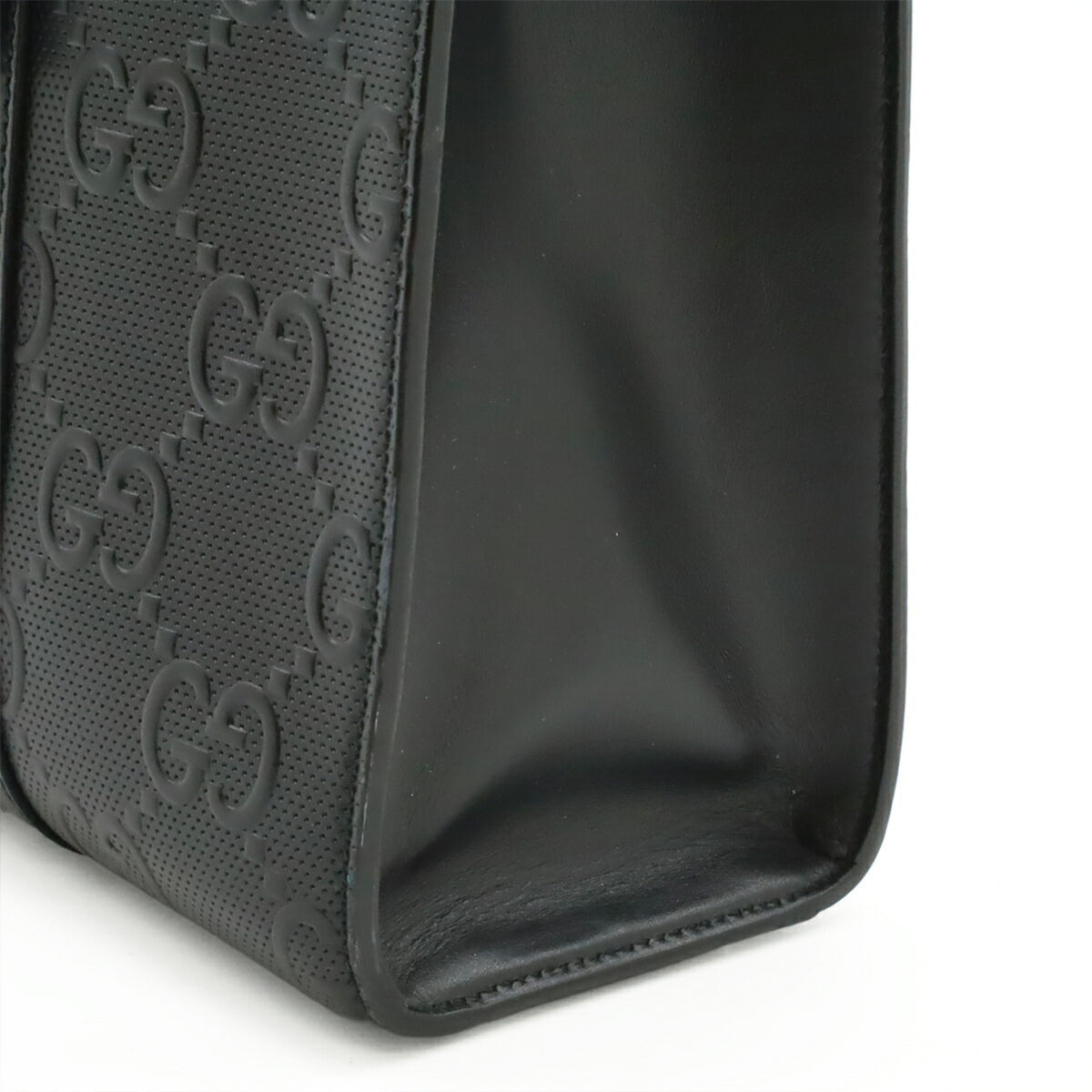 Gucci Black Leather Tote Bag (Pre-Owned)