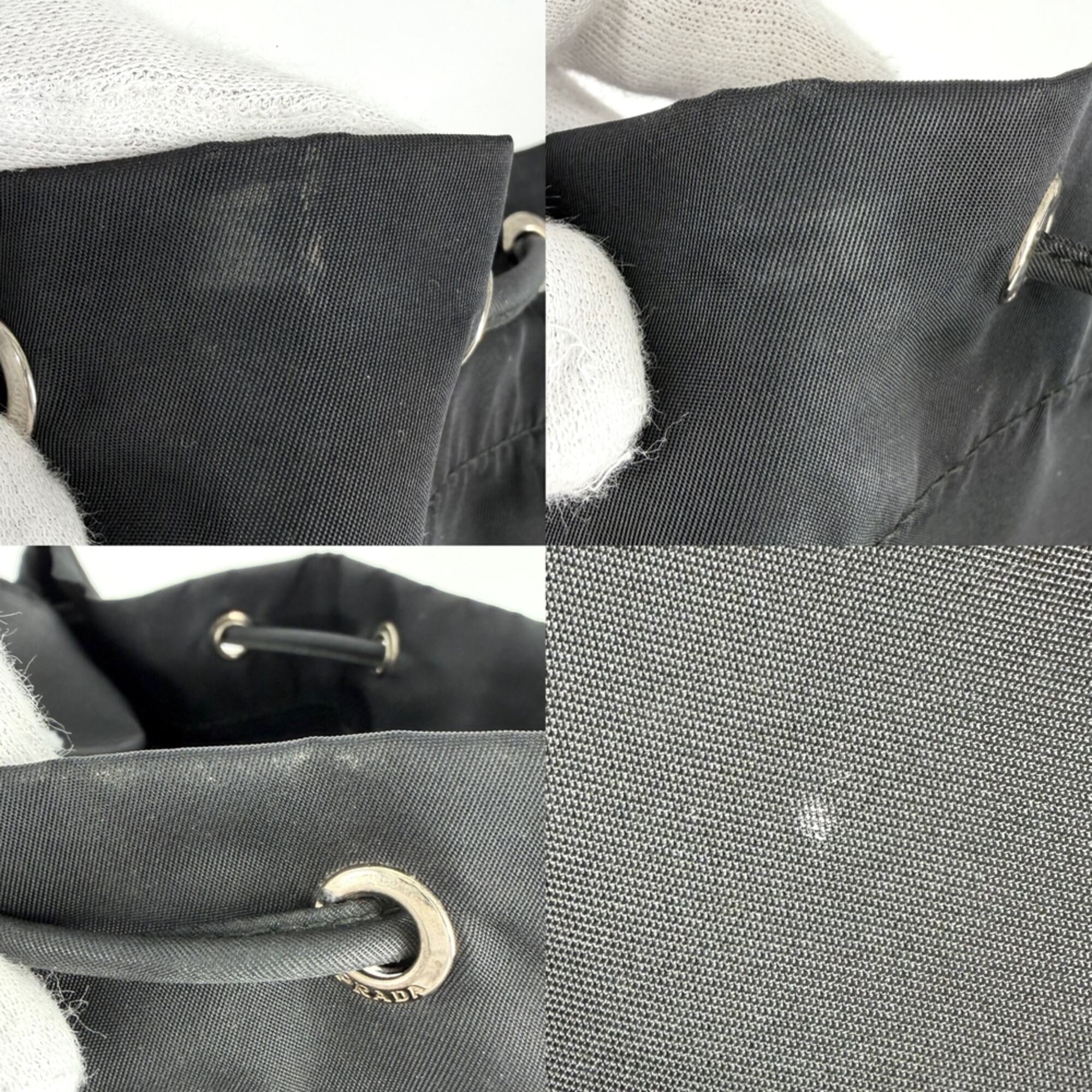 Prada Black White Nylon (Pre-Owned)