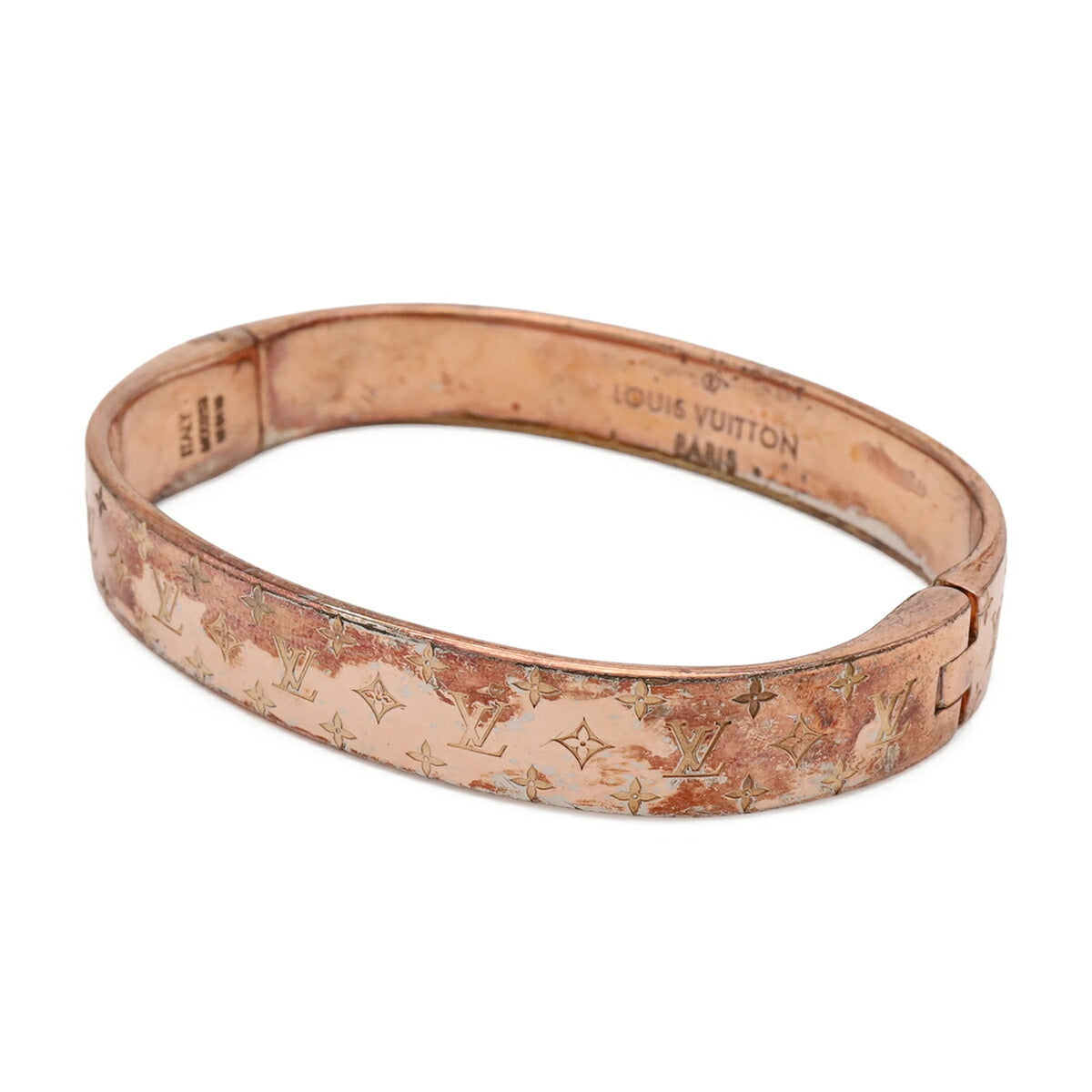 Louis Vuitton Monogram Pink Gold Cuff Bracelet (Pre-Owned)