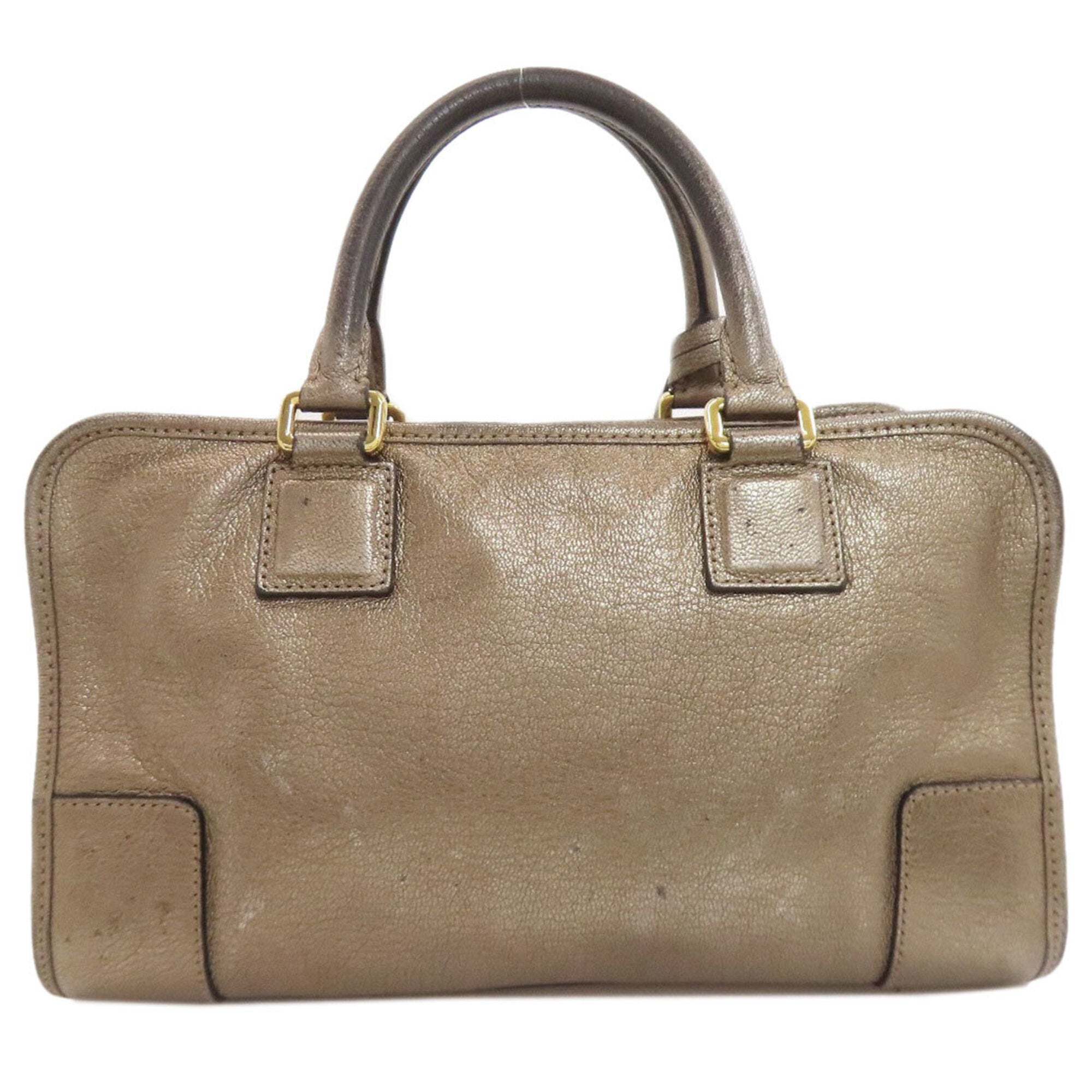 Loewe Gold Leather Handbag (Pre-Owned)