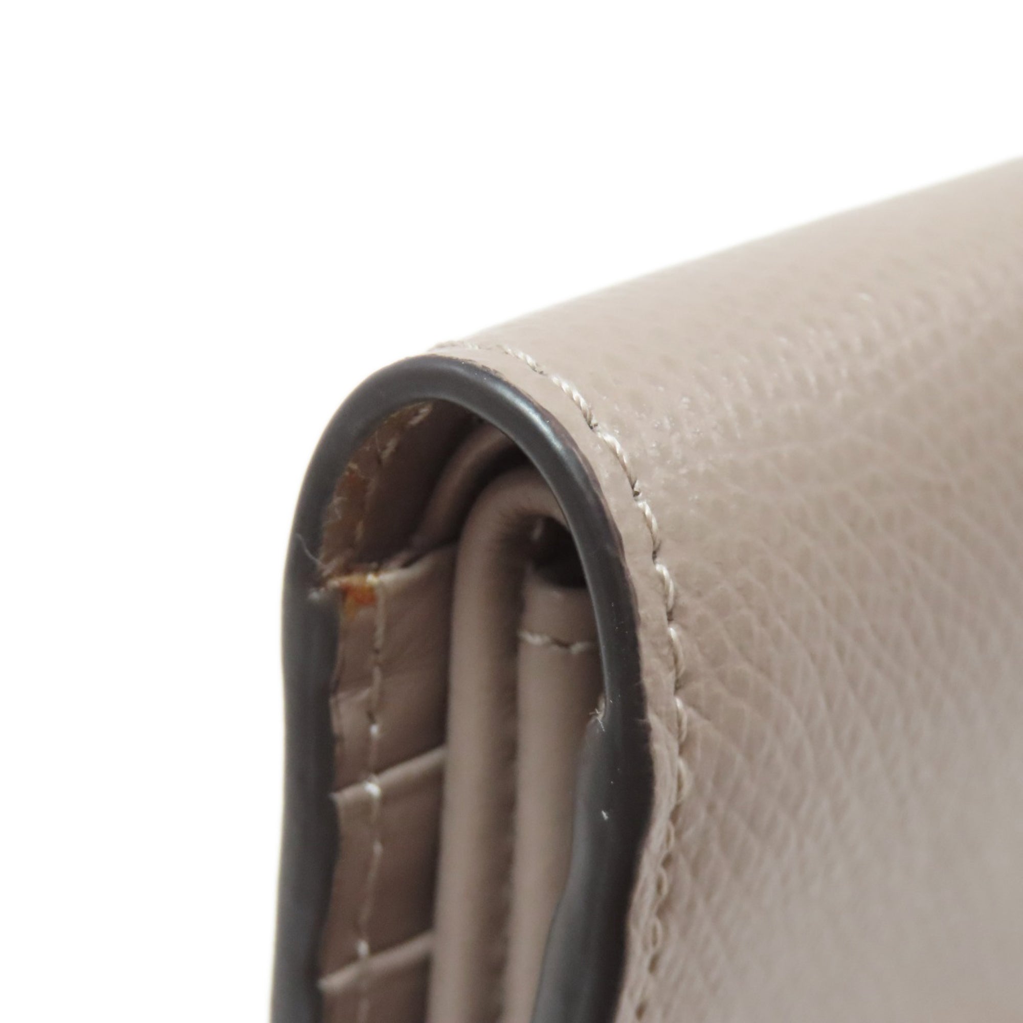 Fendi Beige Leather Wallet (Bi-Fold) (Pre-Owned)