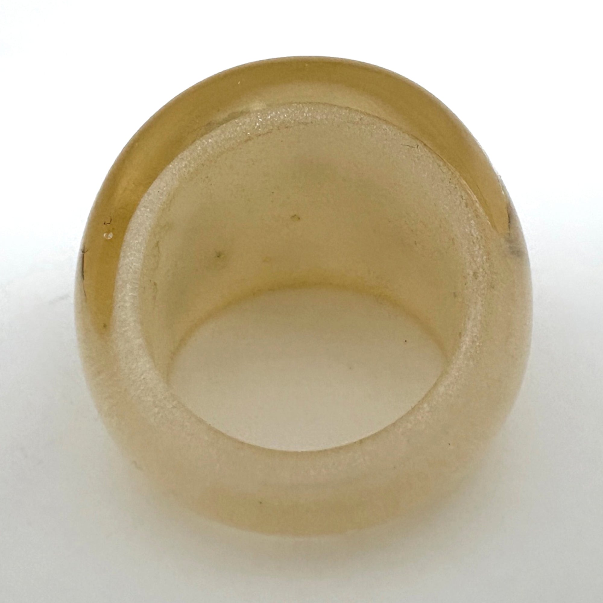 Louis Vuitton Inclusion Gold Clear Plastic Band Ring (Pre-Owned)