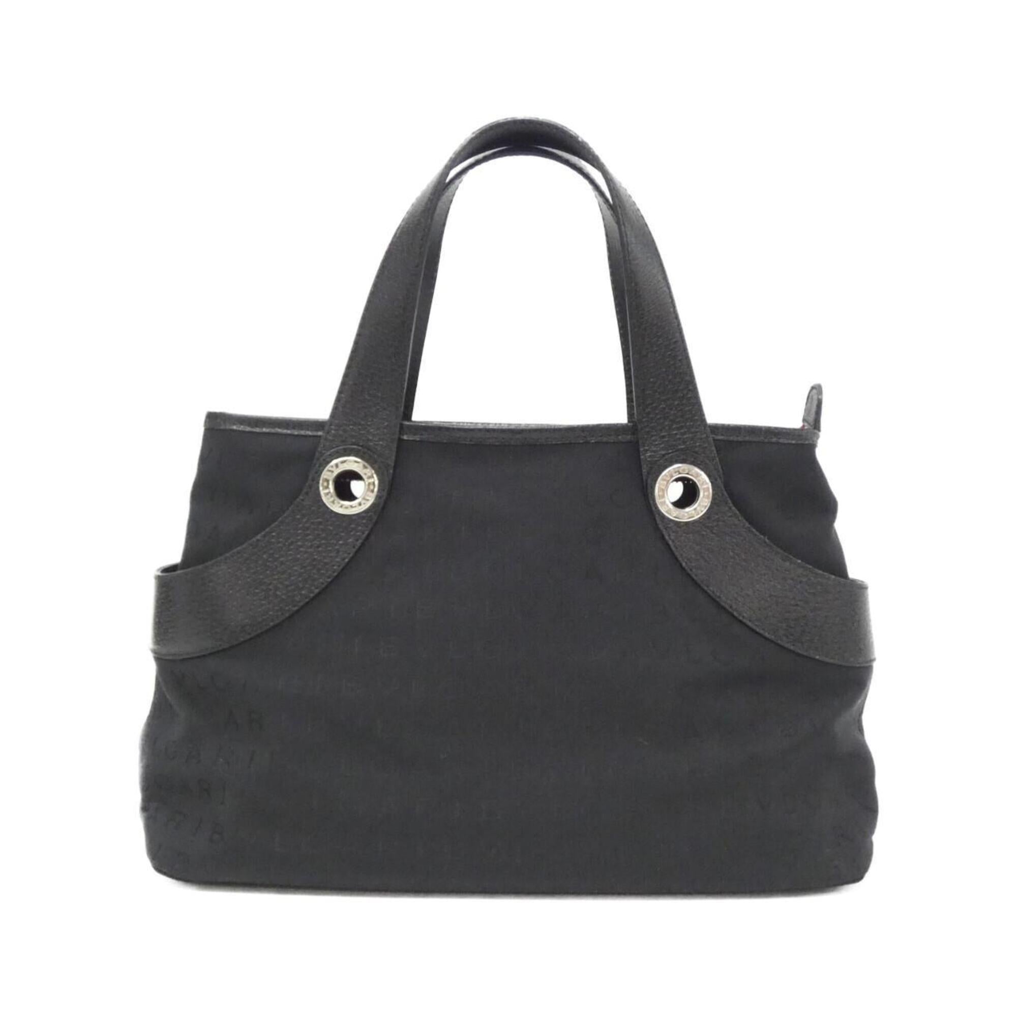 Bvlgari Black Canvas Handbag (Pre-Owned)