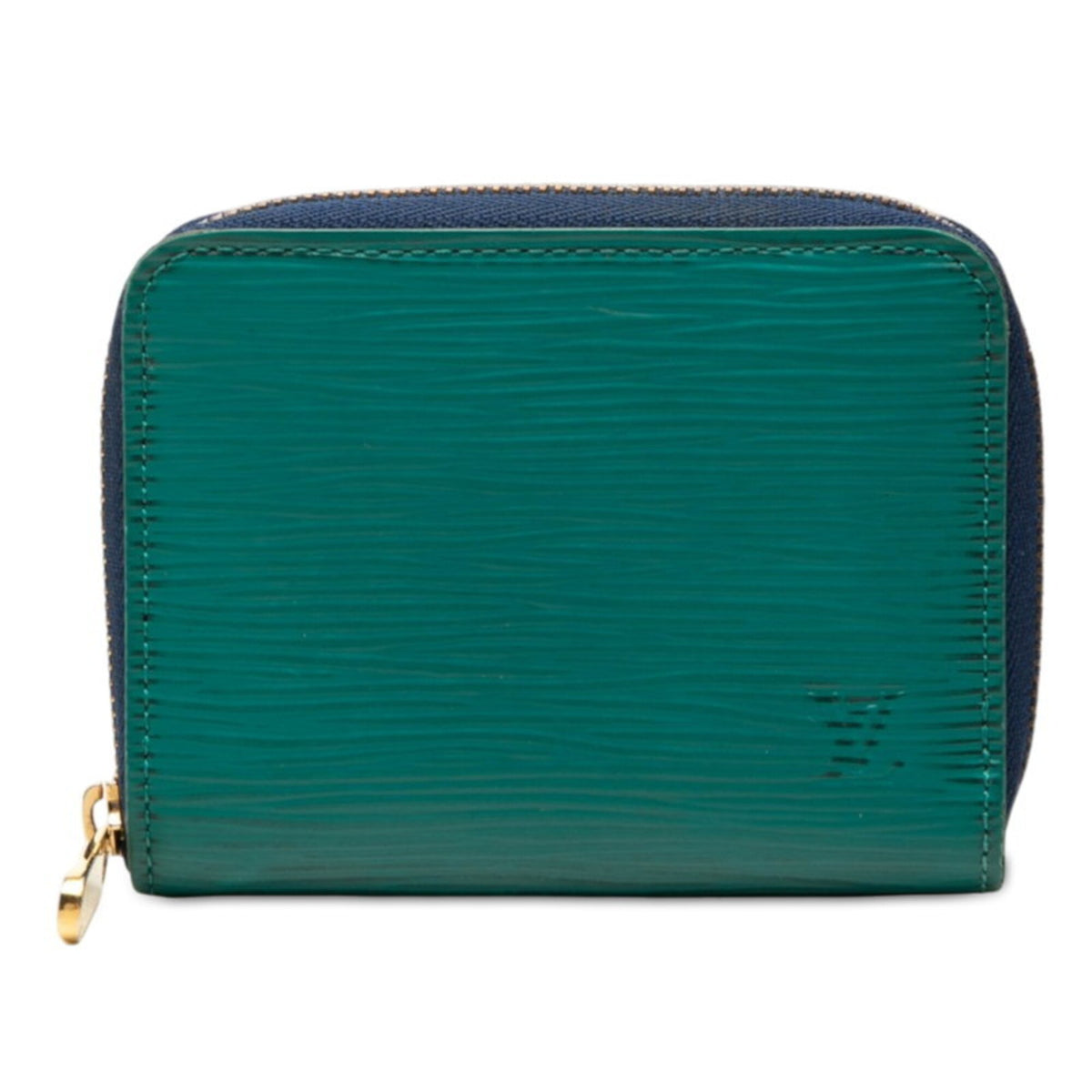 Louis Vuitton Green Leather Coin Purse/Coin Case (Pre-Owned)