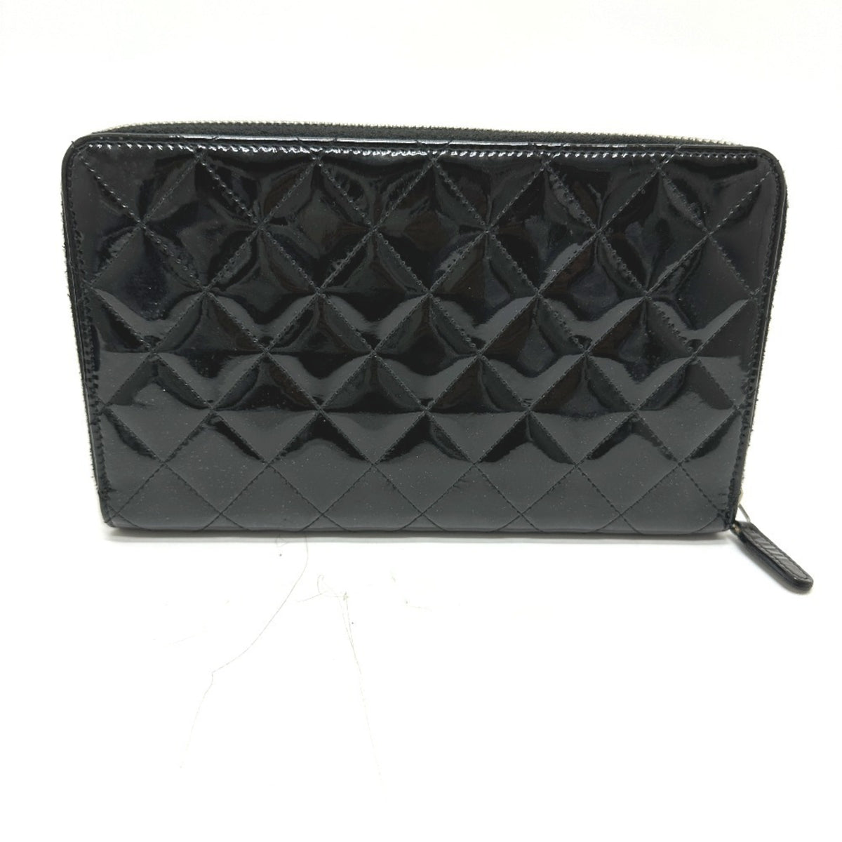 Chanel Black Leather Long Wallet (Bi-Fold) (Pre-Owned)