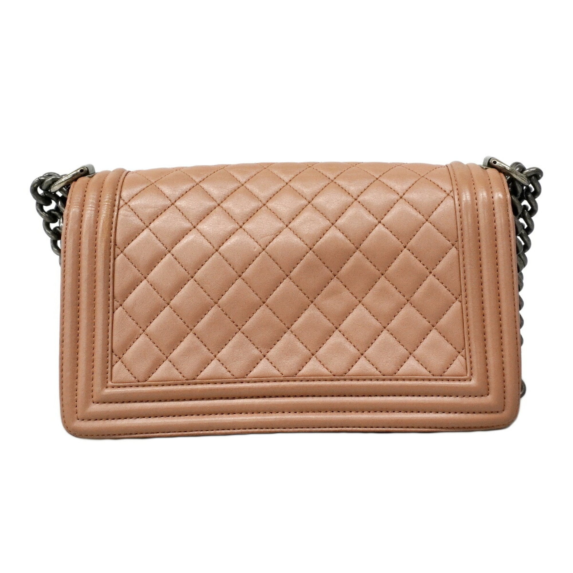 Chanel Pink Leather Shoulder Bag (Pre-Owned)