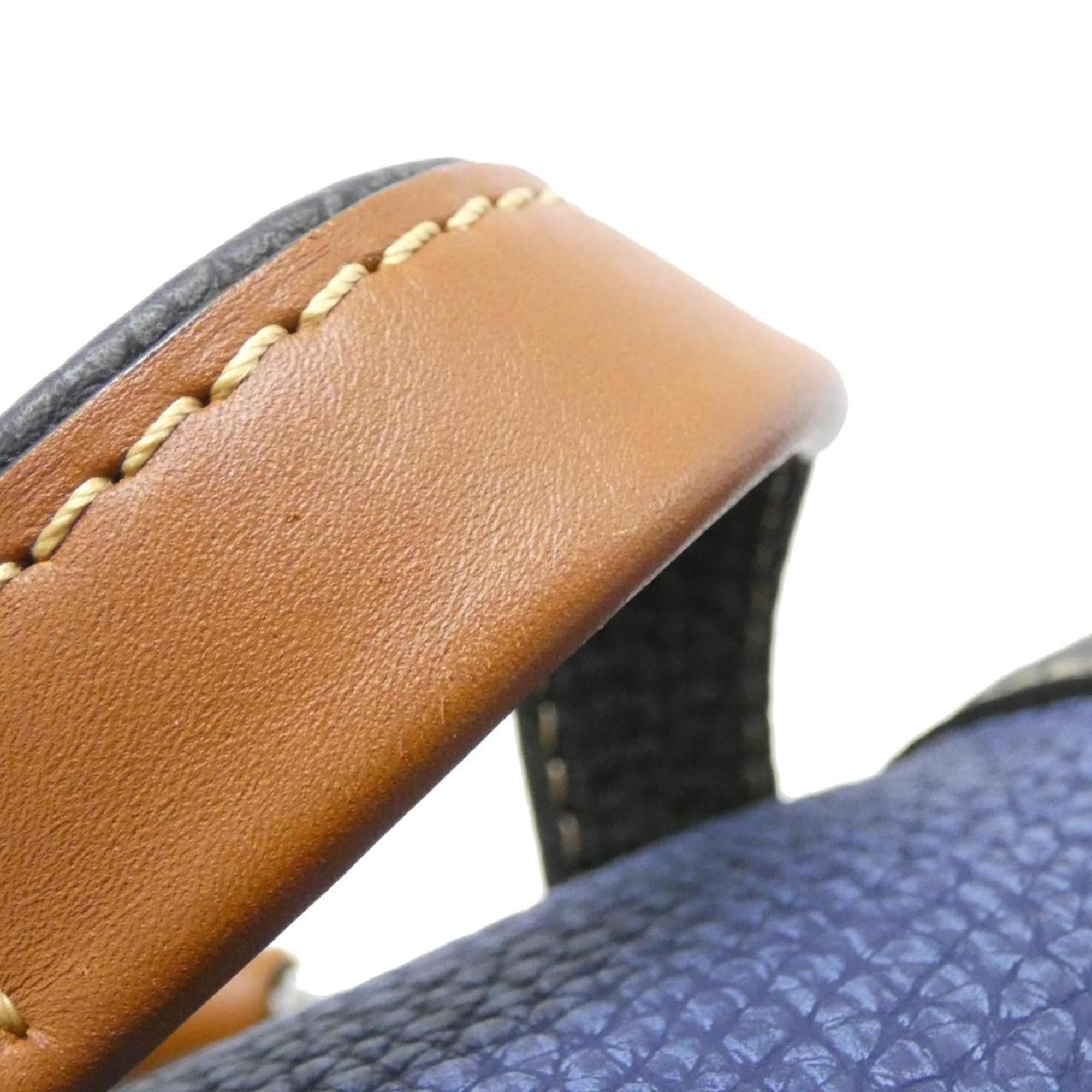 Louis Vuitton Blue Leather Backpack (Pre-Owned)