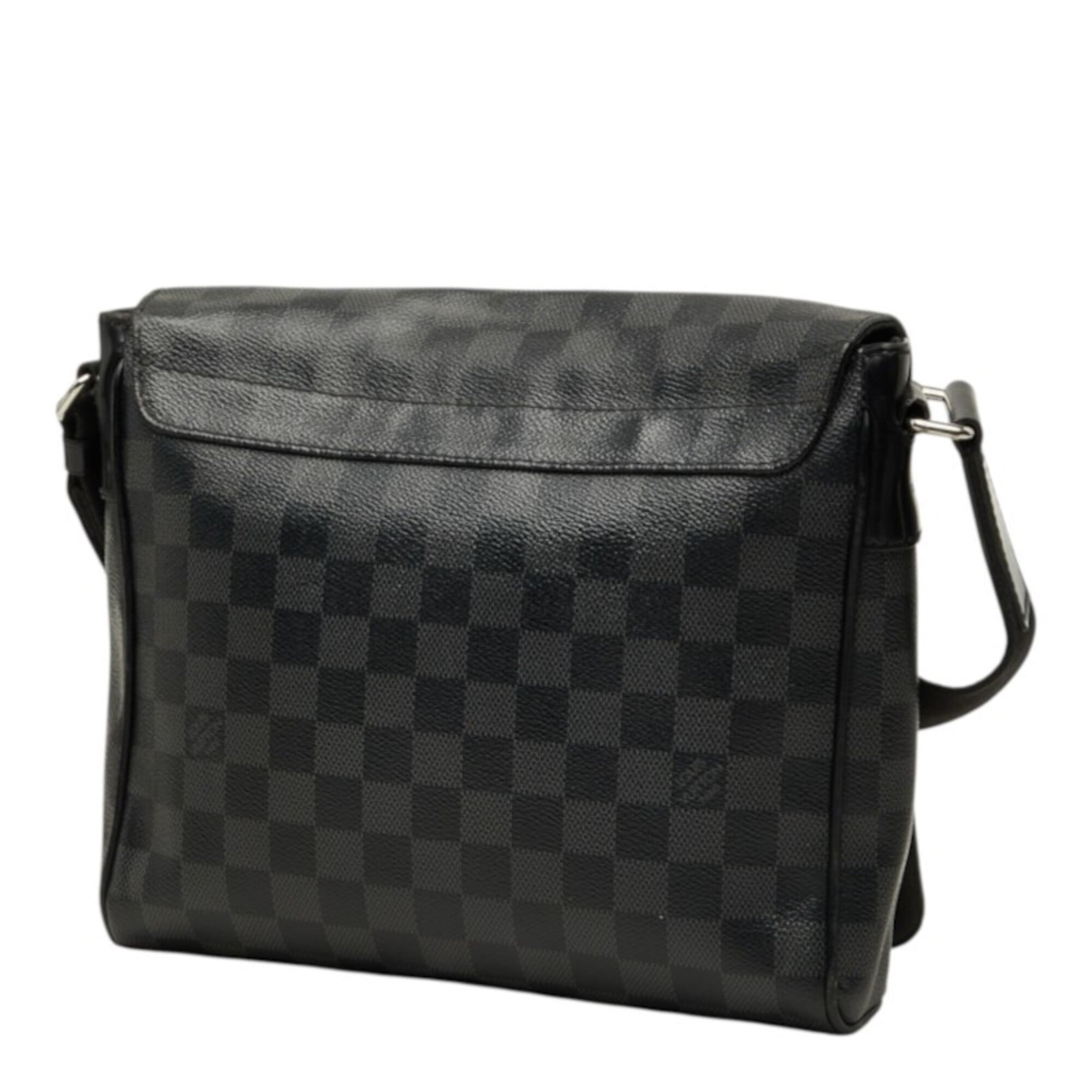 Louis Vuitton Black Damier Graphite Pvc Leather Shoulder Bag (Pre-Owned)