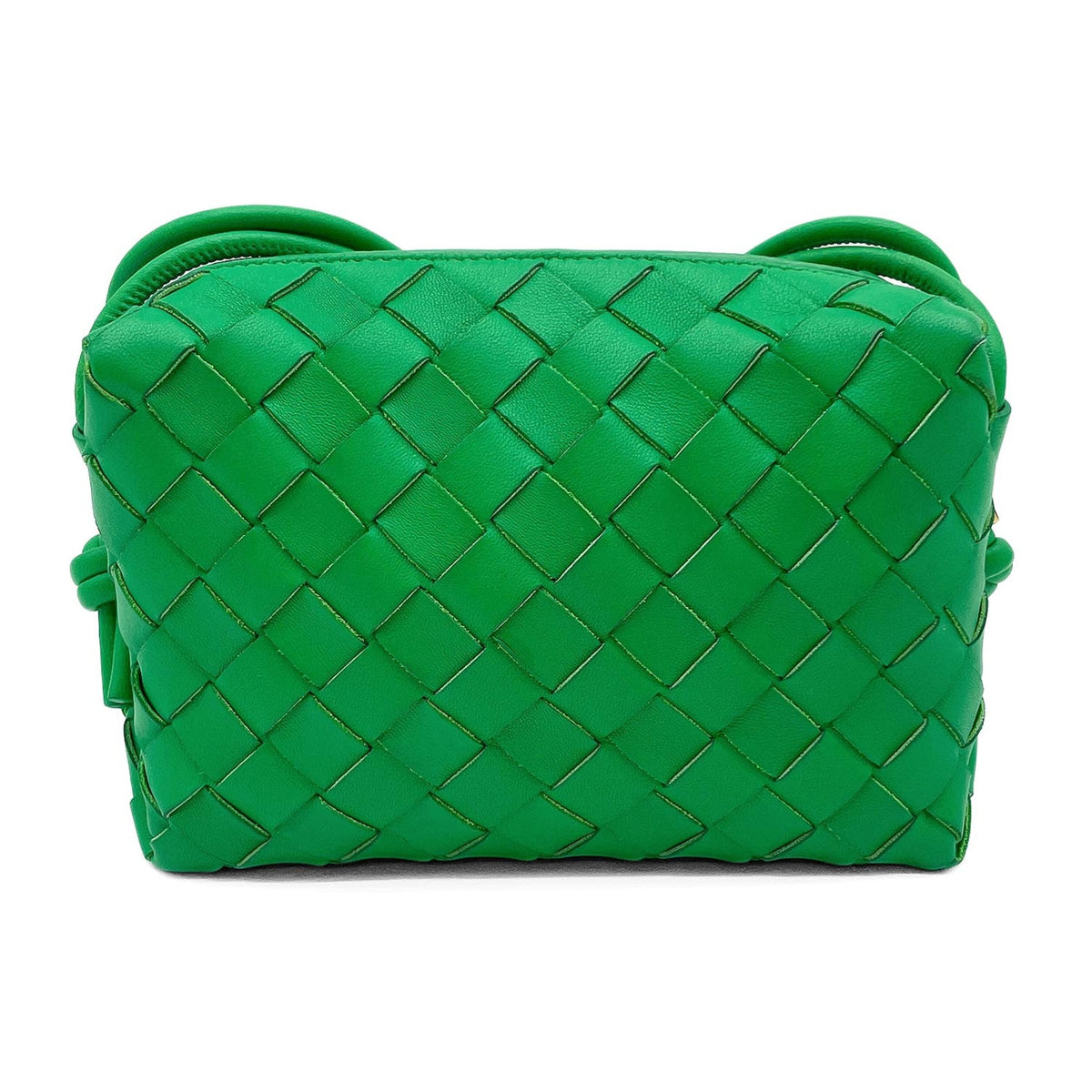 Bottega Veneta Green Leather Shoulder Bag (Pre-Owned)