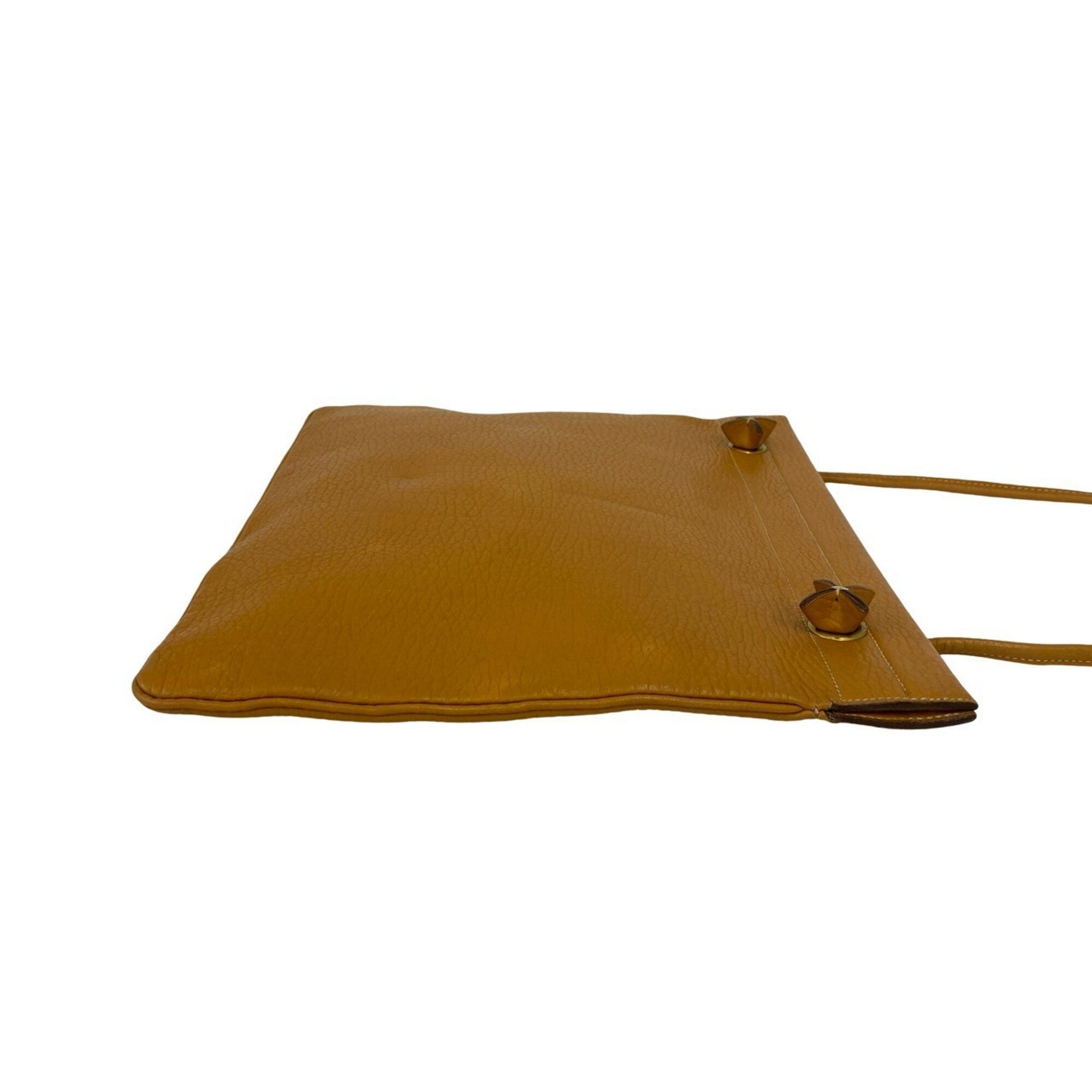 Hermes Brown Fjord Leather Shoulder Bag Tote Bag (Pre-Owned)