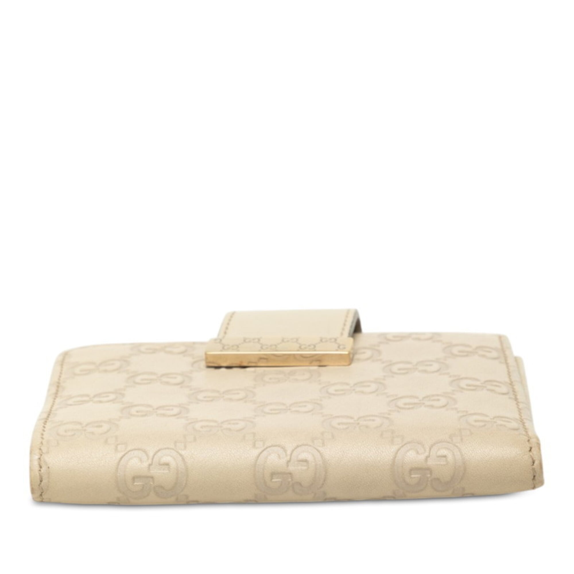 Gucci Ivory White Leather Wallet (Bi-Fold) (Pre-Owned)
