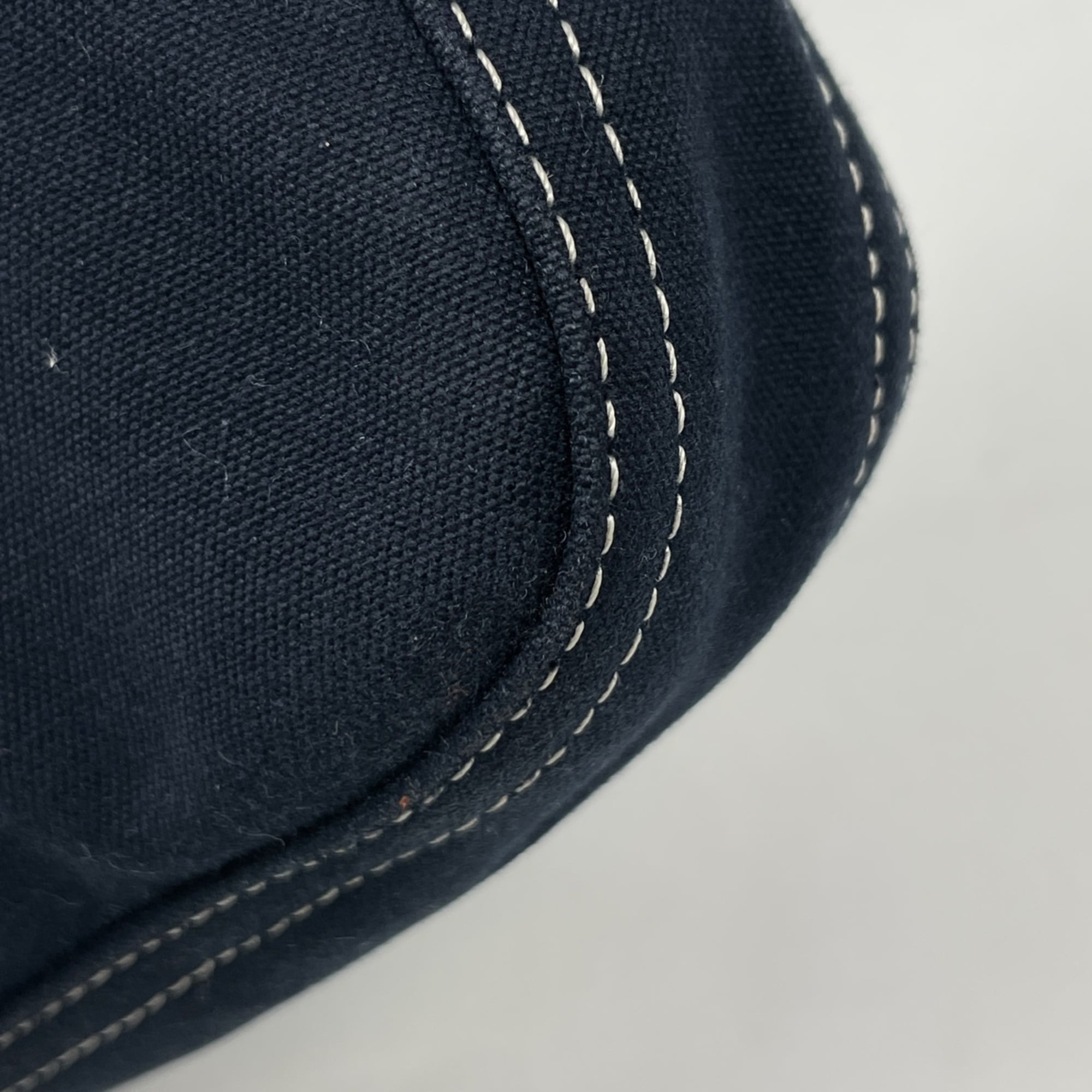 Fendi Navy Canvas Shoulder Bag (Pre-Owned)