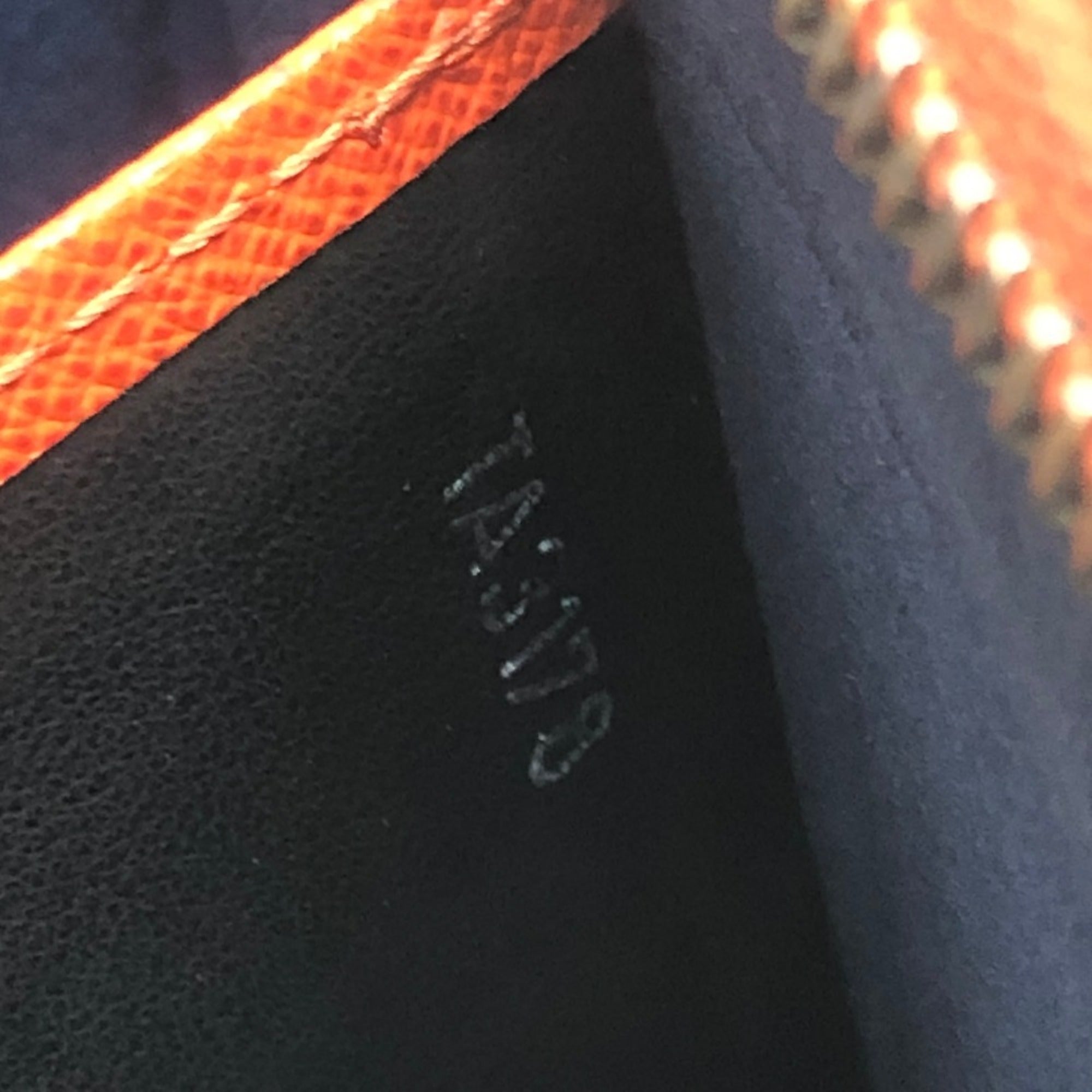 Louis Vuitton Blue Damier Graphite Canvas Epi Leather Clutch Bag (Pre-Owned)