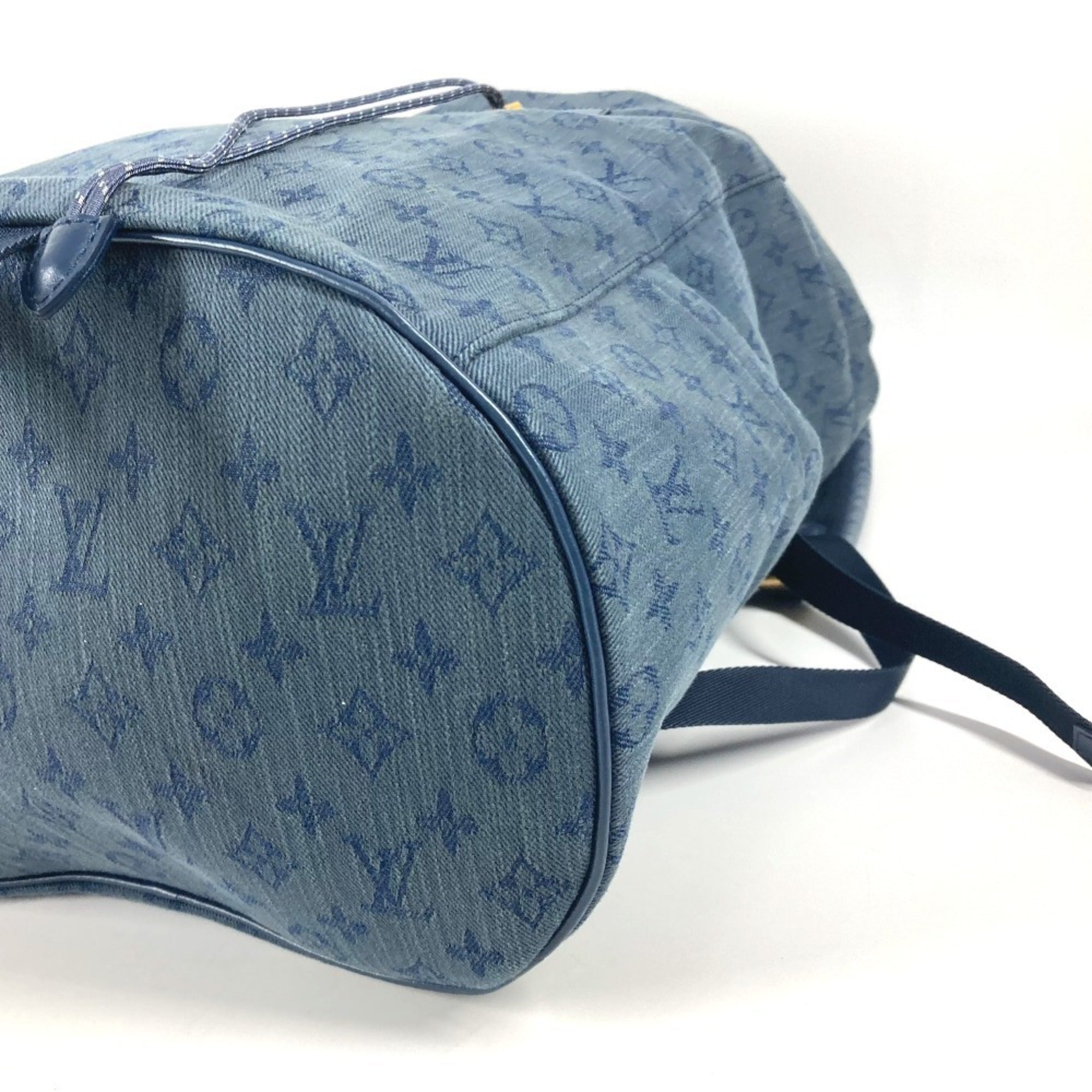 Louis Vuitton Blue Monogram Denim Canvas Backpack (Pre-Owned)
