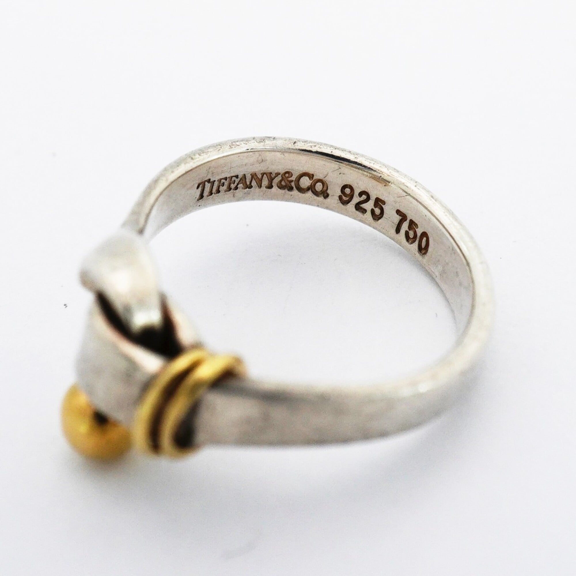 Tiffany Yellow Gold (18K) Silver 925 Band Ring (Pre-Owned)
