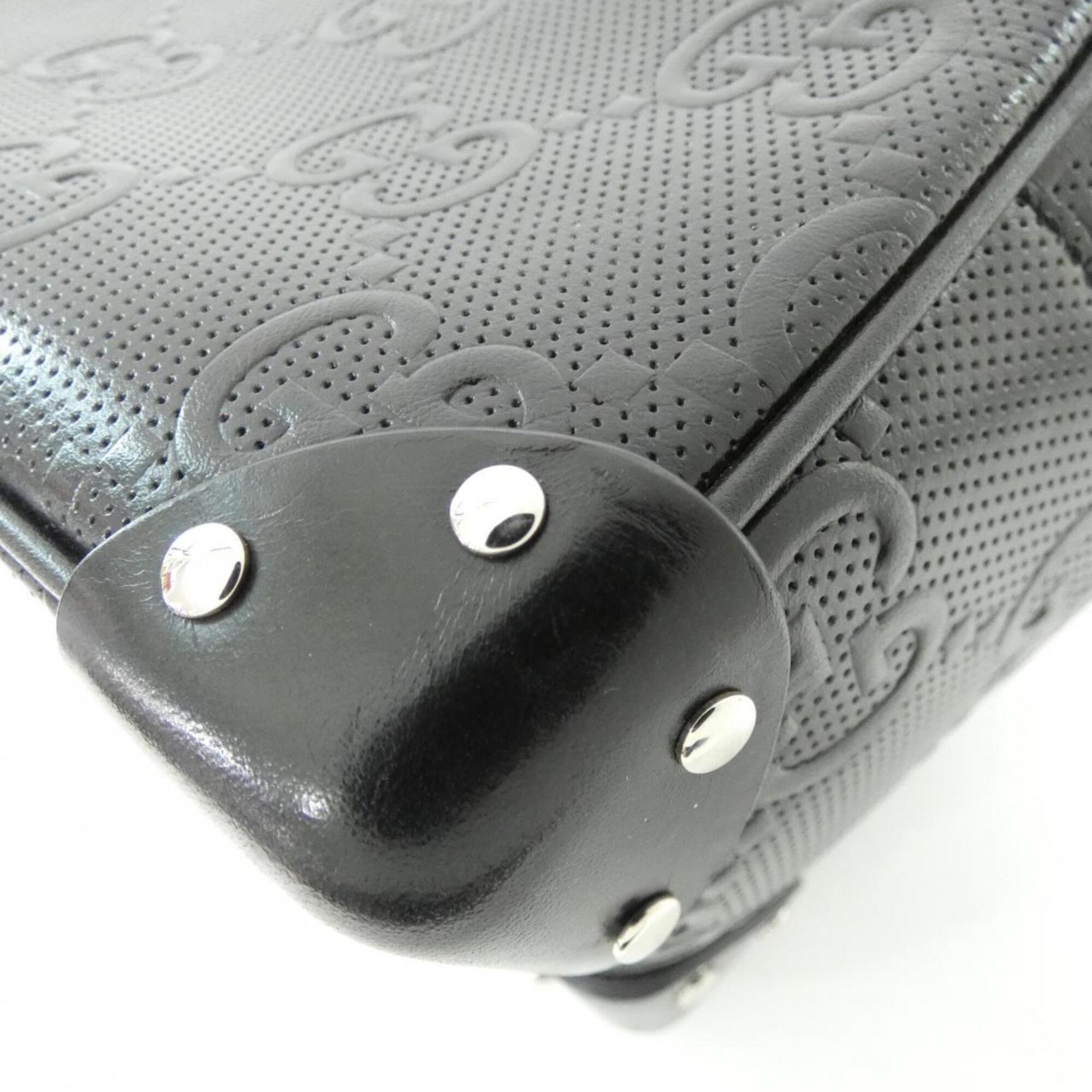 Gucci Black Leather Handbag (Pre-Owned)