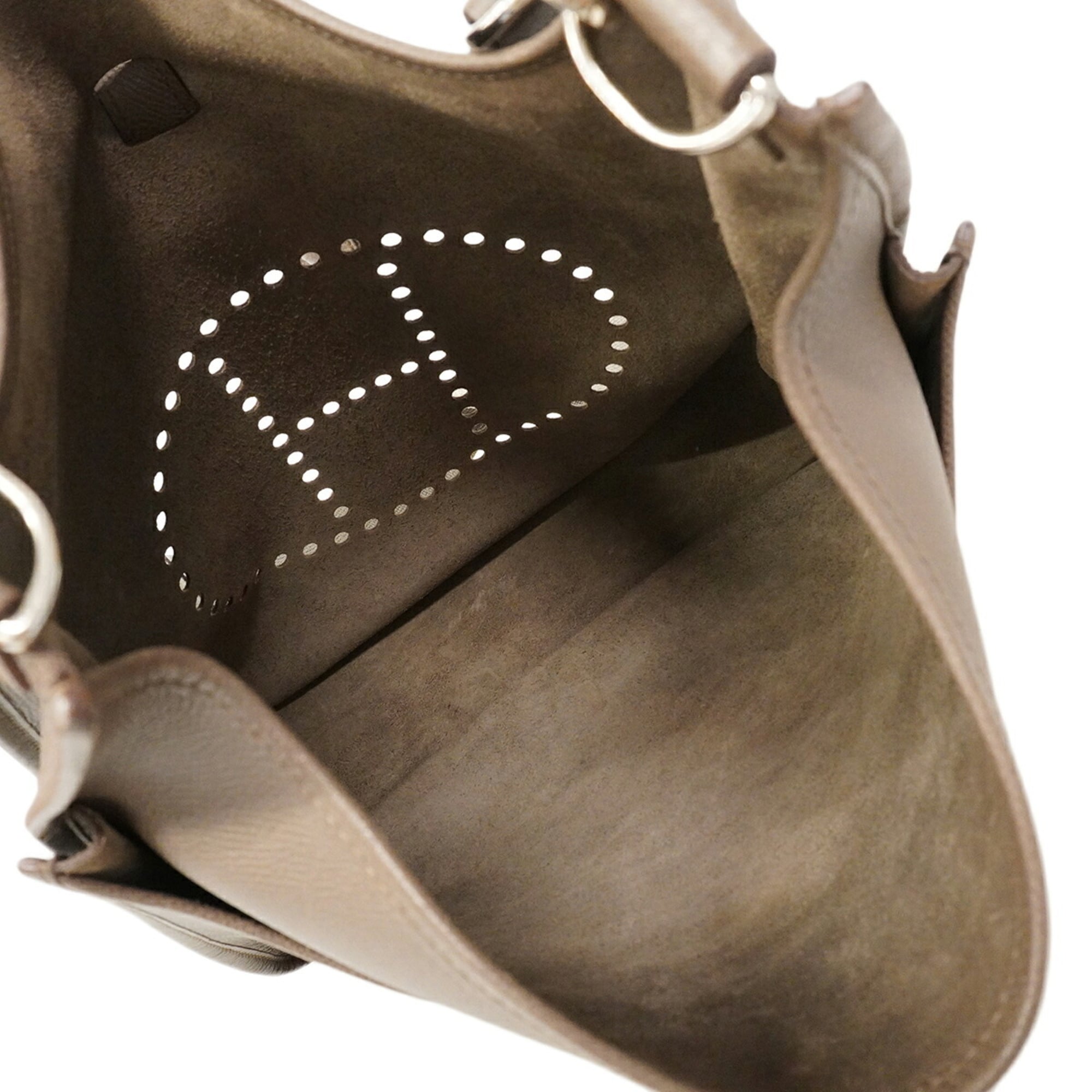 Hermes Etain Leather Shoulder Bag (Pre-Owned)