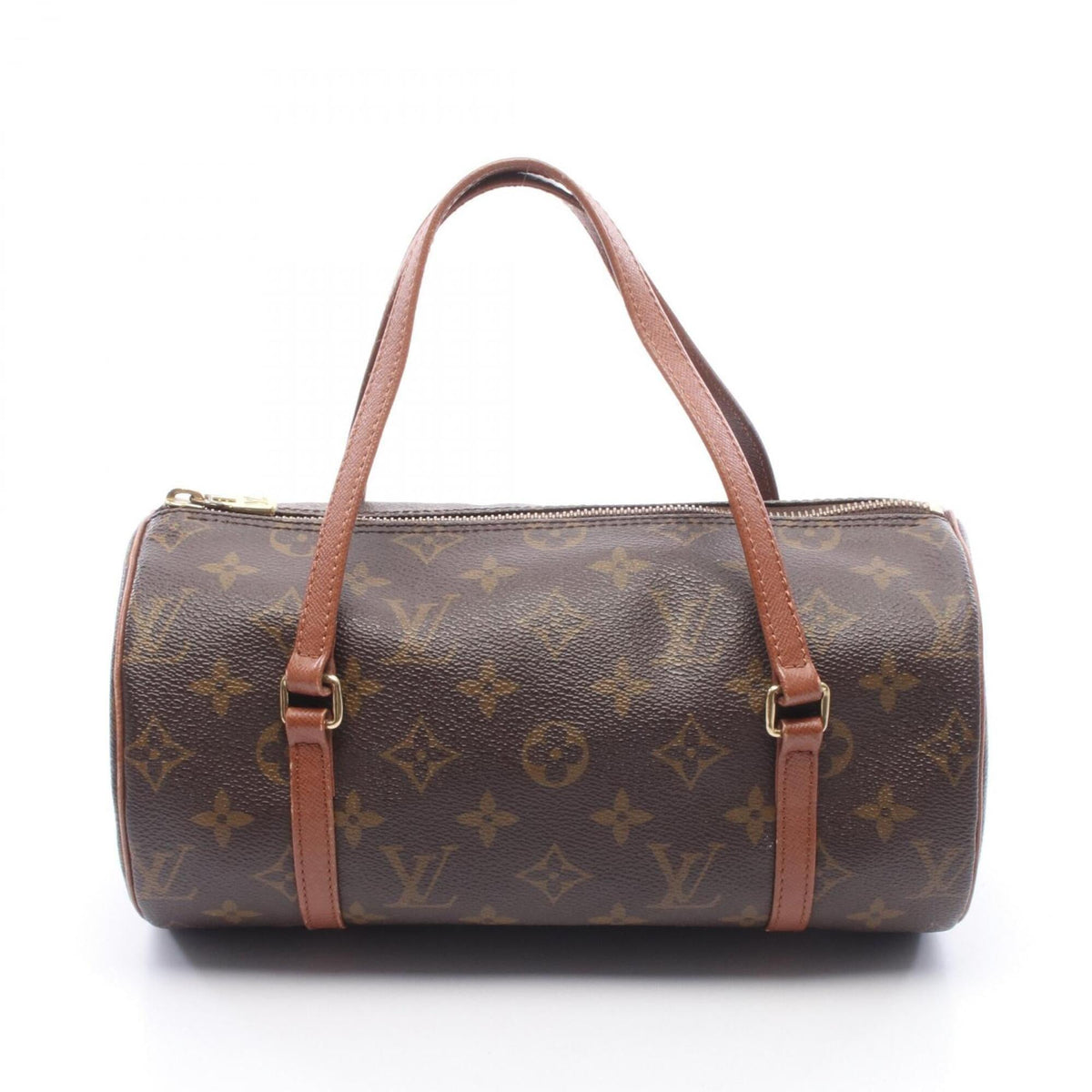 Louis Vuitton Brown Monogram Coated Canvas Leather Handbag (Pre-Owned)