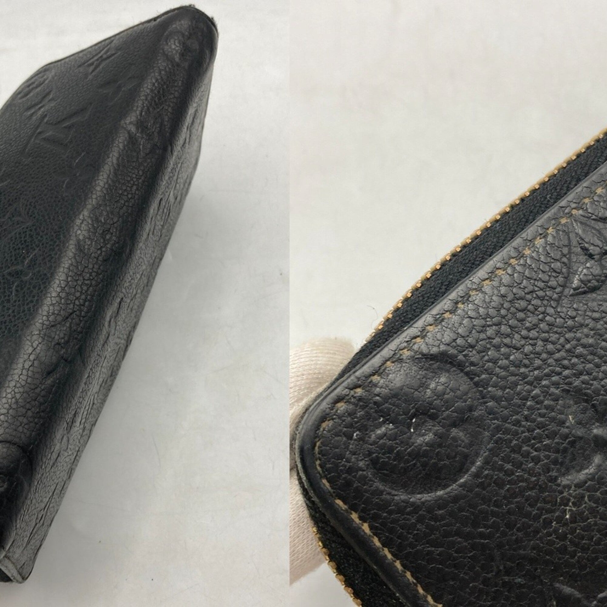 Louis Vuitton Monogram Empreinte Black Monogram Empreinte Long Wallet (Bi-Fold) (Pre-Owned)