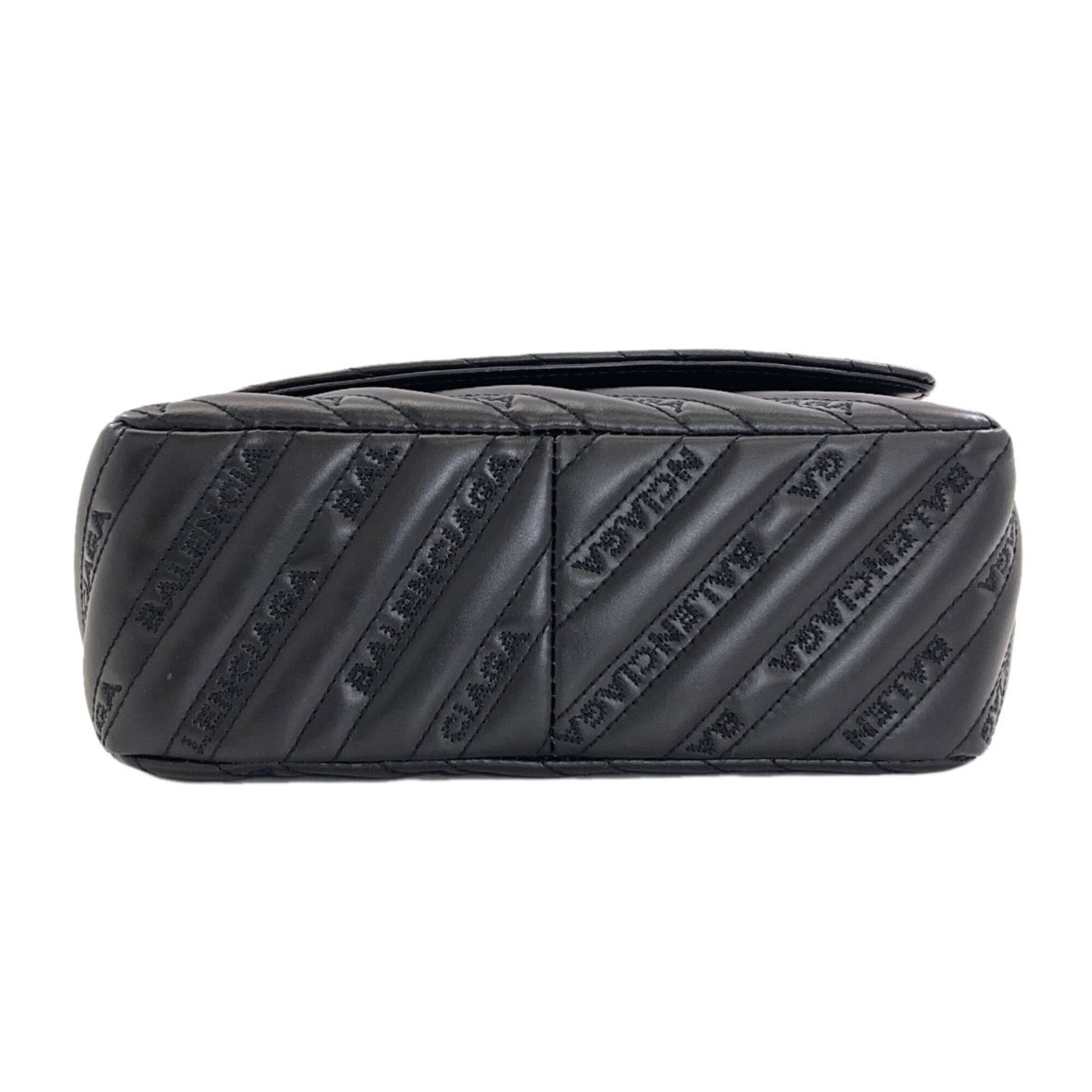 Balenciaga Black Leather Shoulder Bag (Pre-Owned)