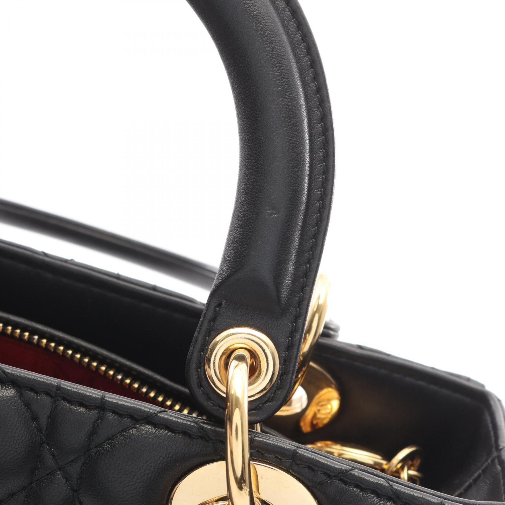 Christian Dior Black Leather Handbag (Pre-Owned)