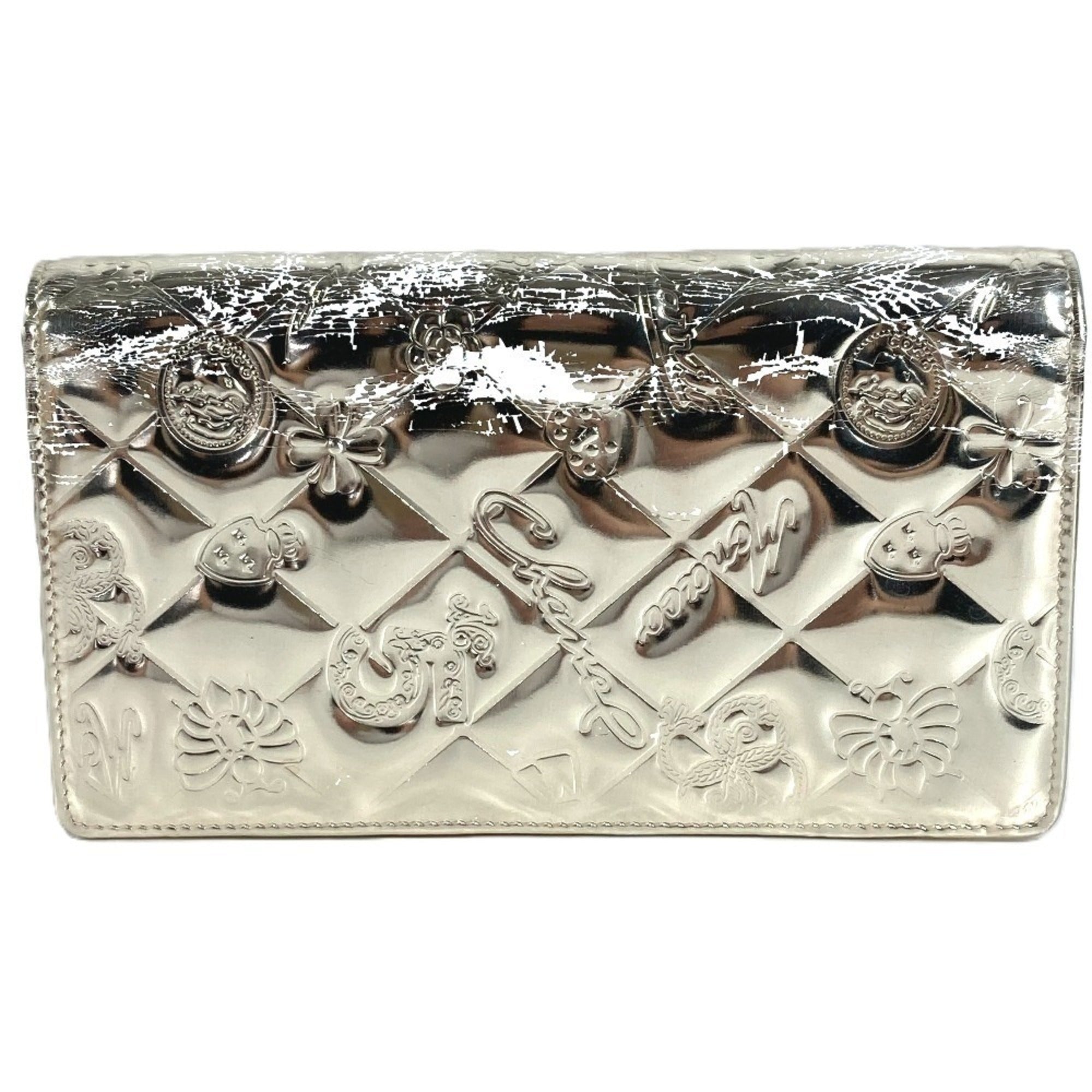 Chanel Gold Leather Long Wallet (Bi-Fold) (Pre-Owned)