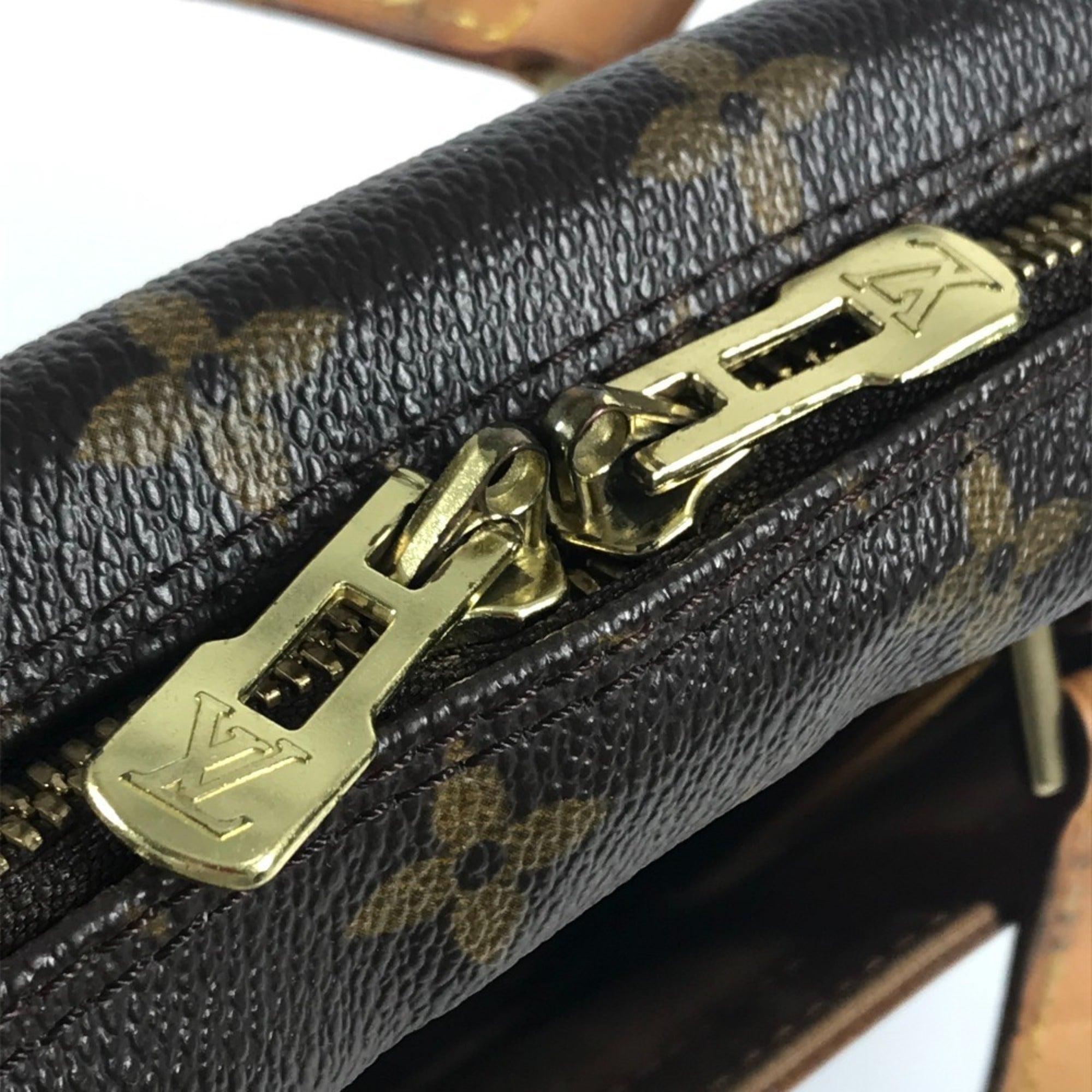 Louis Vuitton Brown Monogram Canvas Handbag Tote Bag (Pre-Owned)