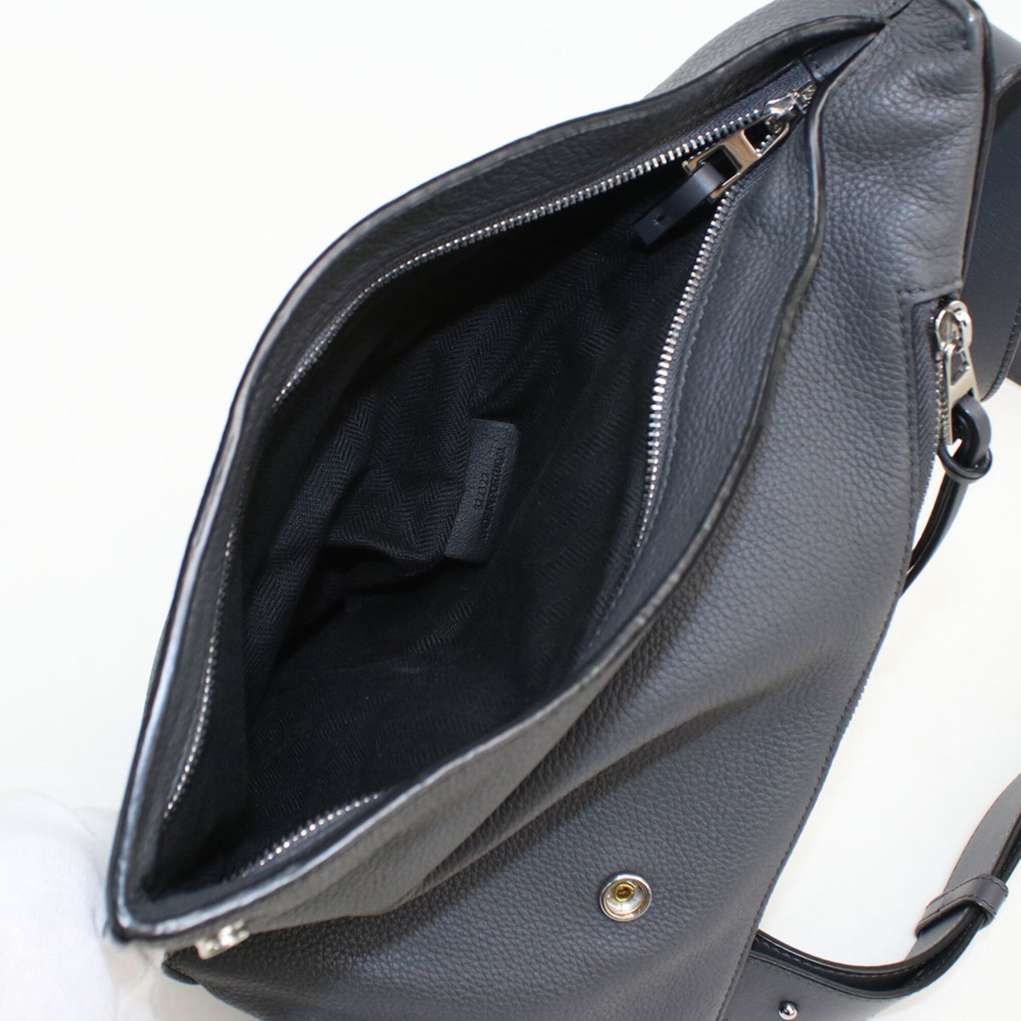 Loewe Gray Leather Sling Bag (Pre-Owned)