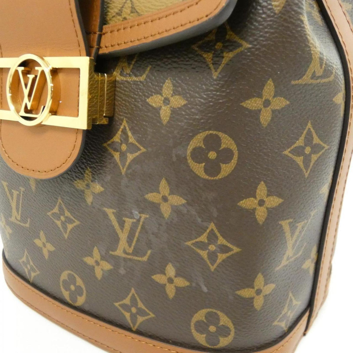 Louis Vuitton Marron Coated Canvas Backpack (Pre-Owned)
