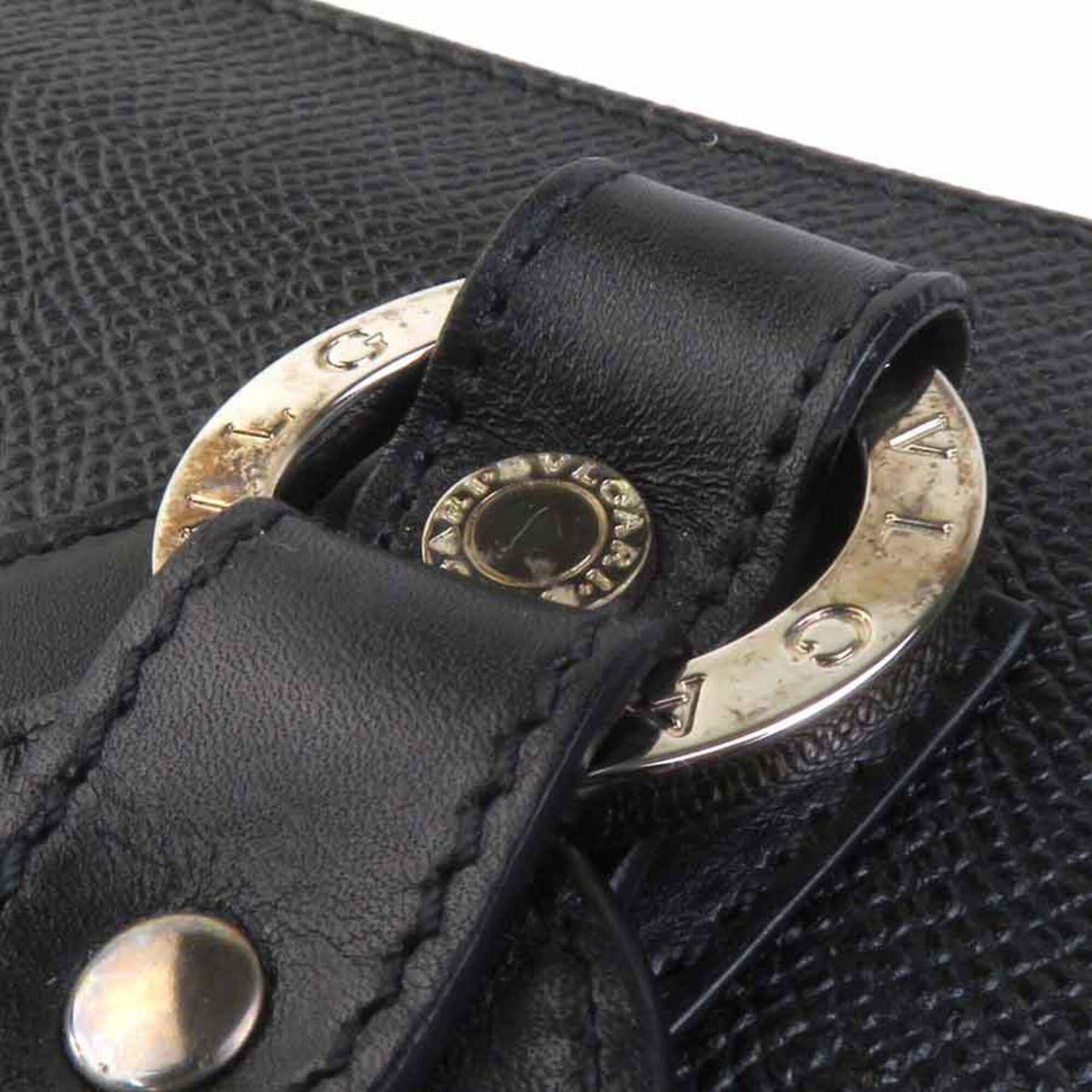 Bvlgari Black Leather Handbag (Pre-Owned)