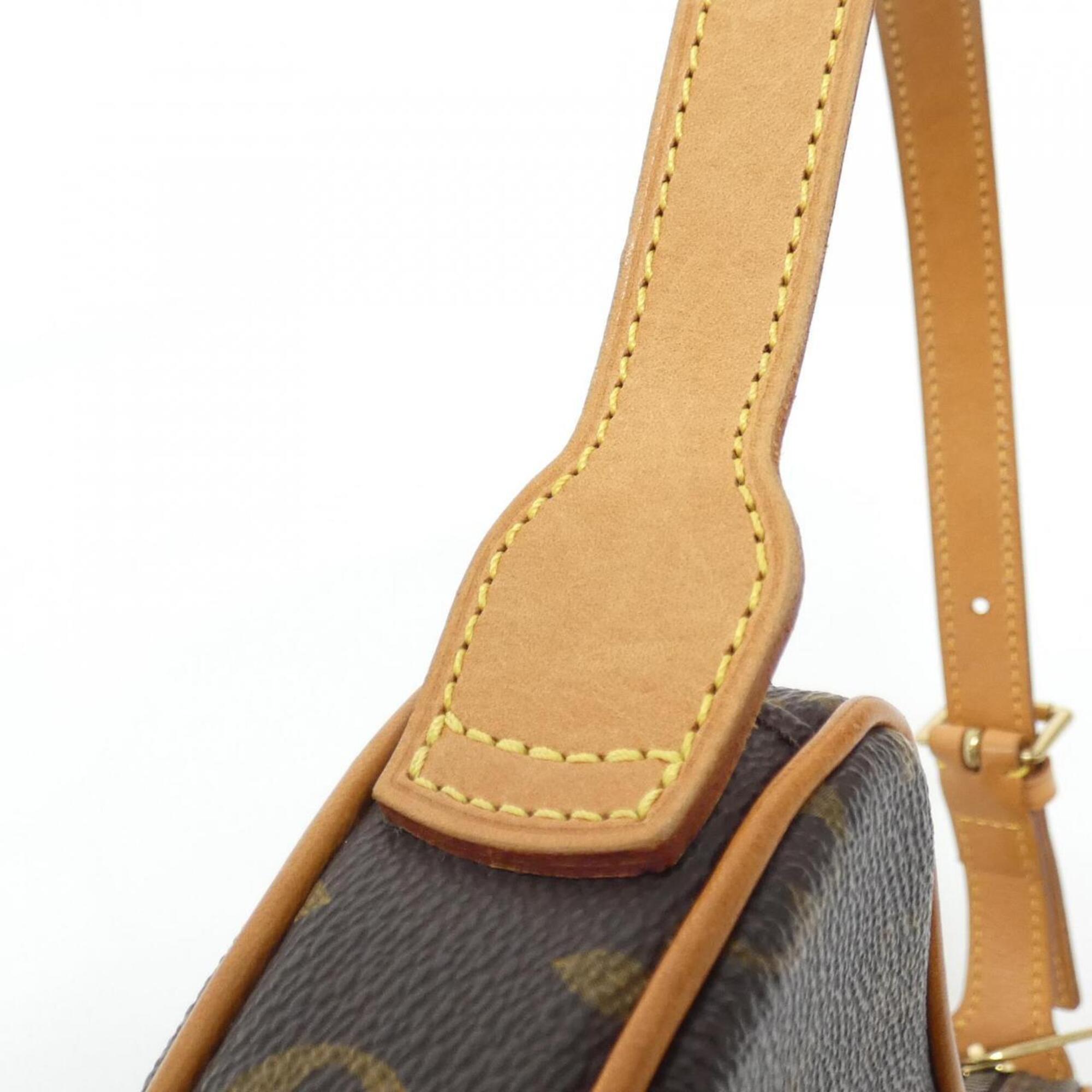 Louis Vuitton Marron Coated Canvas Shoulder Bag (Pre-Owned)