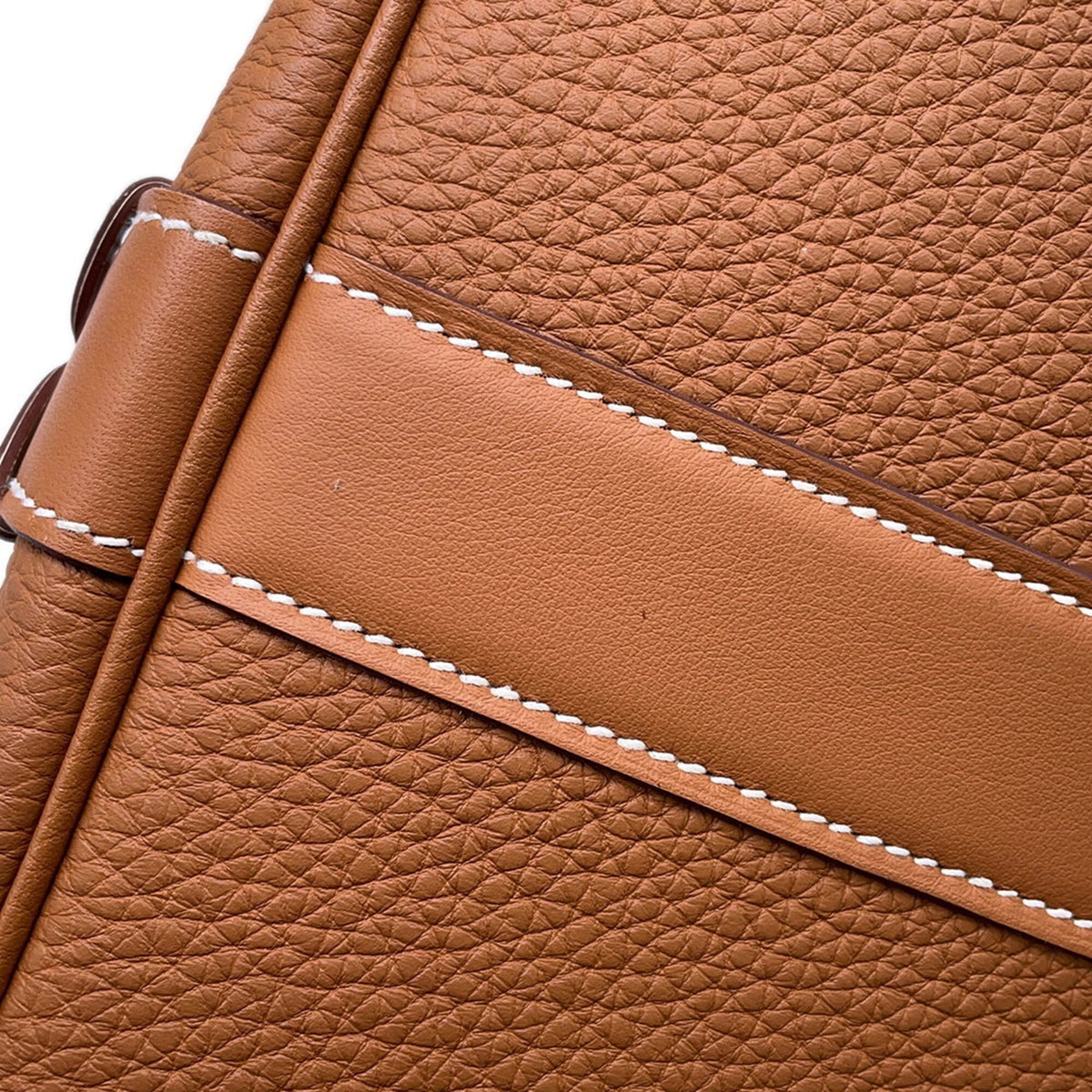 Hermes Garden Gold Togo Leather Swift Leather Handbag Tote Bag (Pre-Owned)