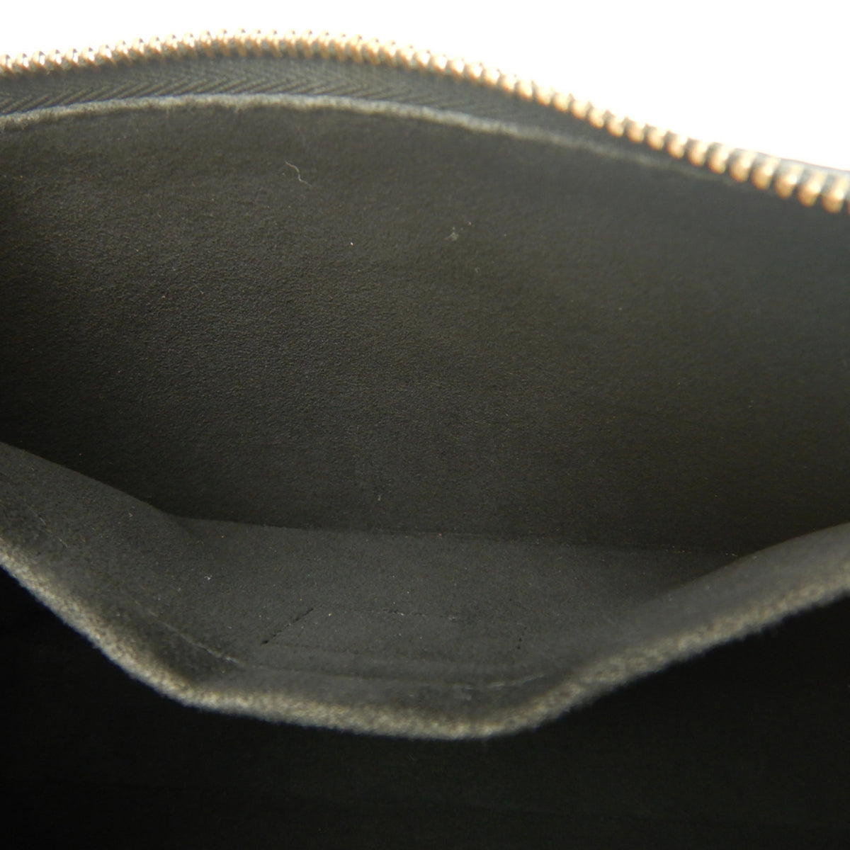 Louis Vuitton Noir Leather Pochette Pouch Shoulder Bag (Pre-Owned)