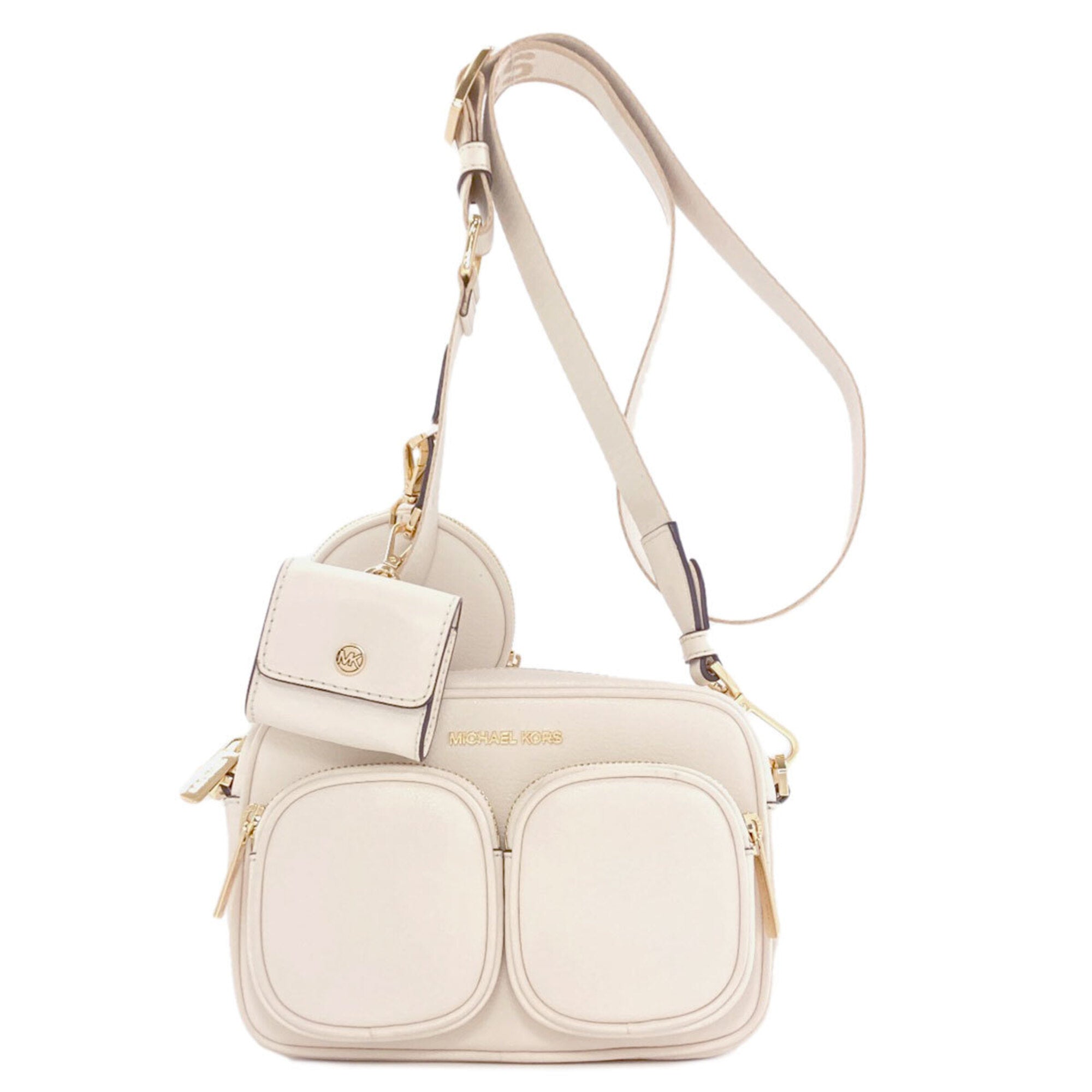 Michael Kors White Leather Shoulder Bag (Pre-Owned)