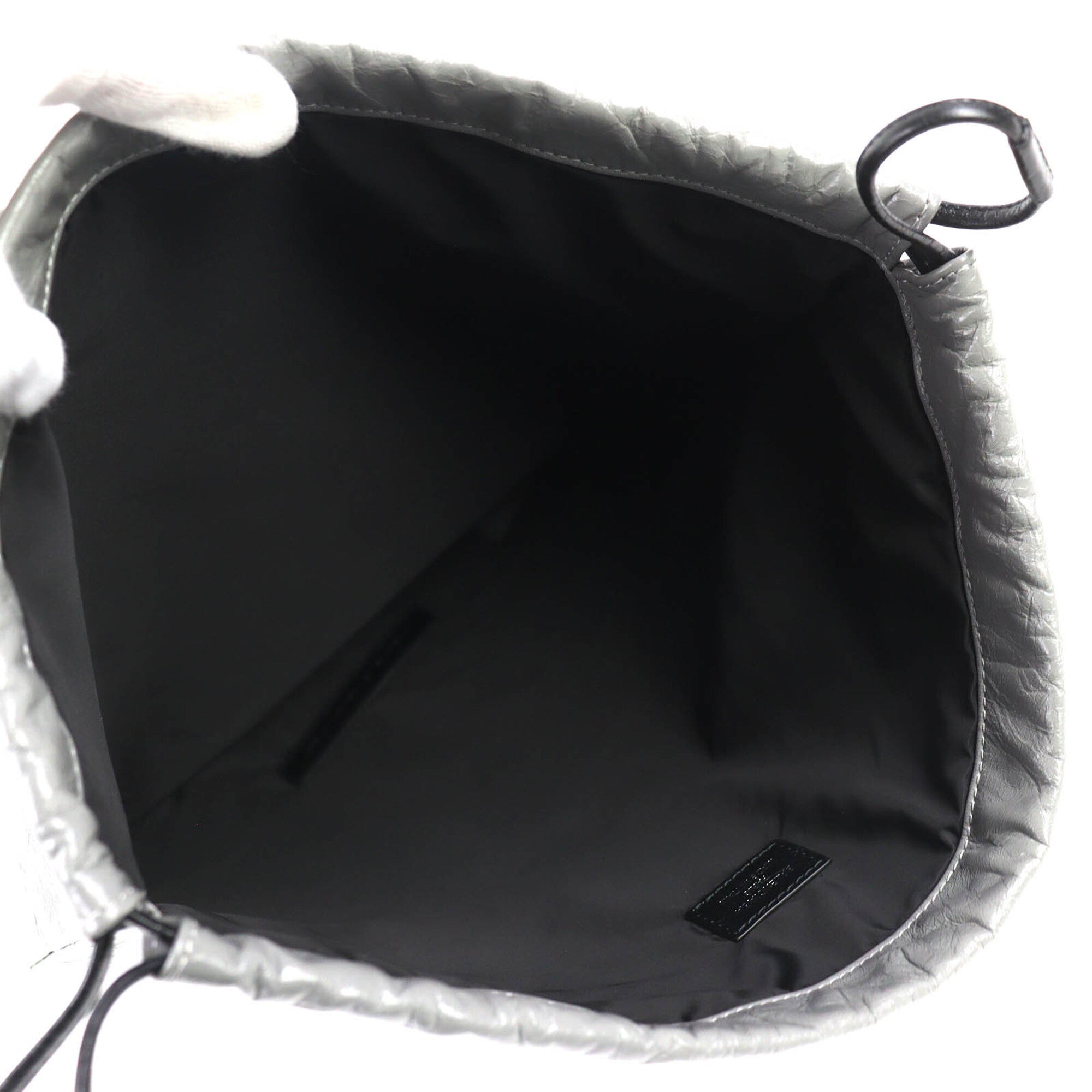 Balenciaga Gray Leather Polyamide Pouch (Pre-Owned)
