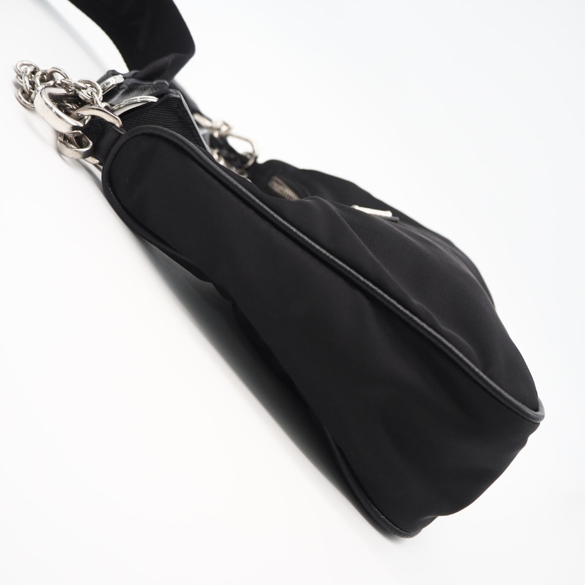 Prada Black Nylon Pouch Shoulder Bag (Pre-Owned)