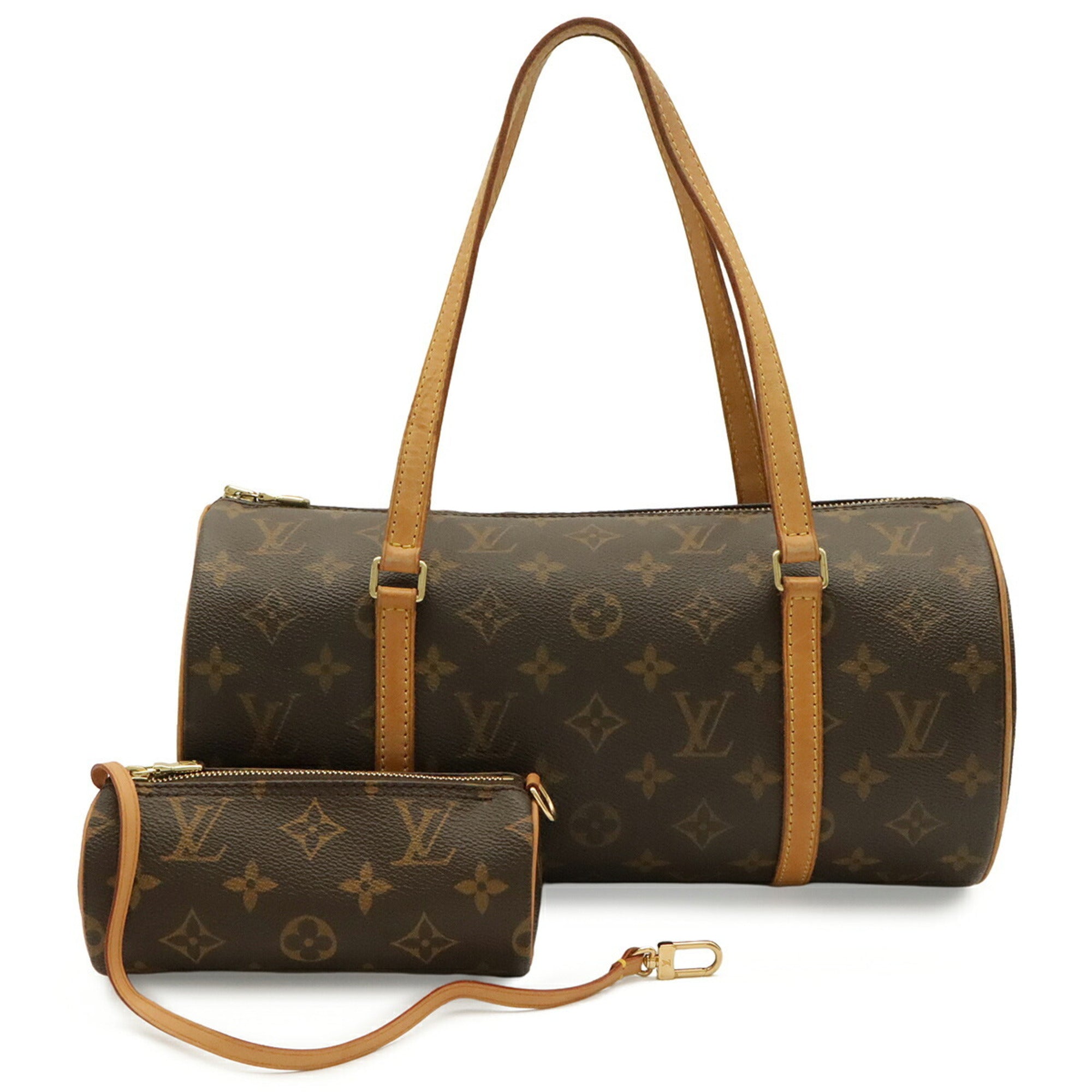 Louis Vuitton Brown Monogram Canvas Handbag (Pre-Owned)