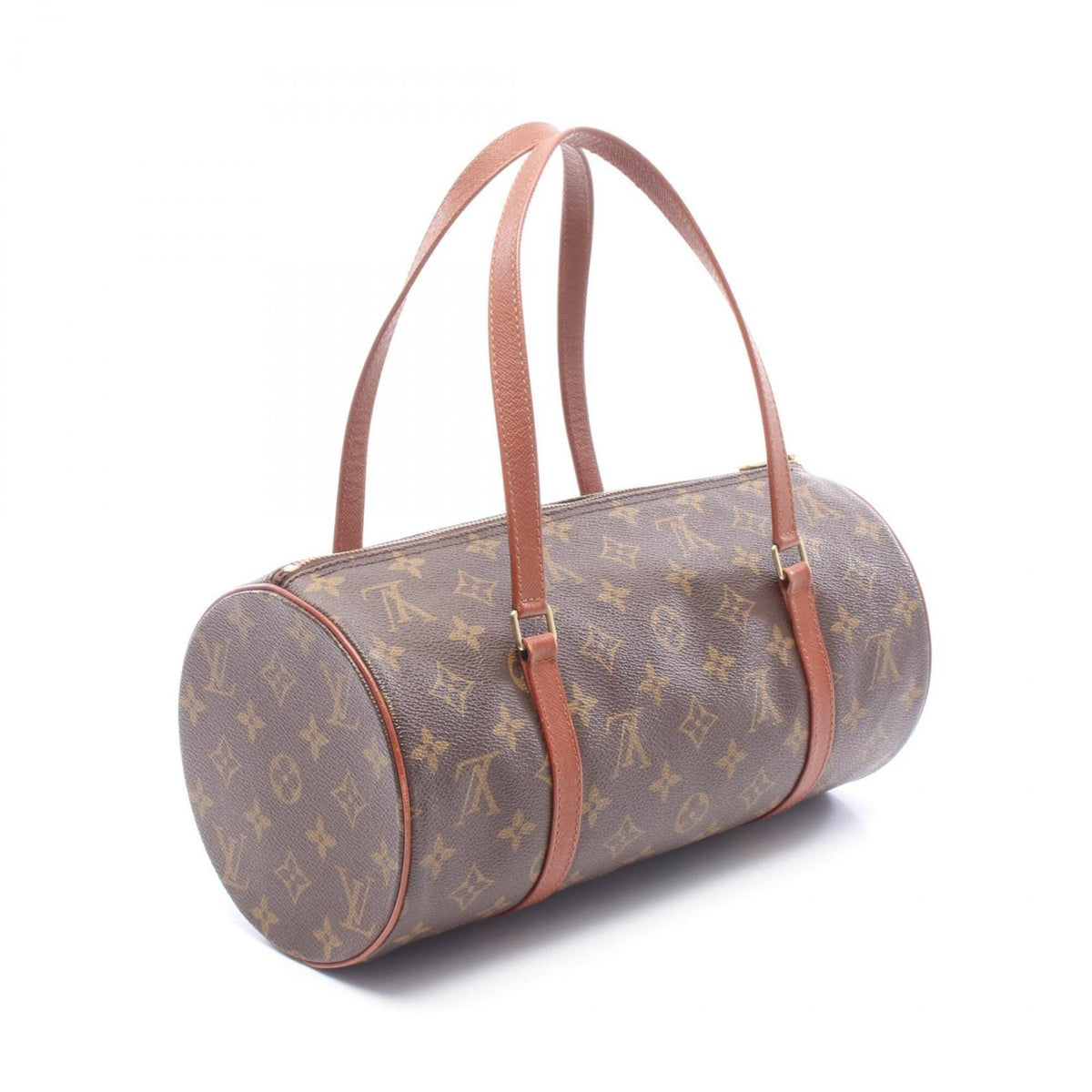 Louis Vuitton Brown Pvc Leather Handbag Pouch (Pre-Owned)