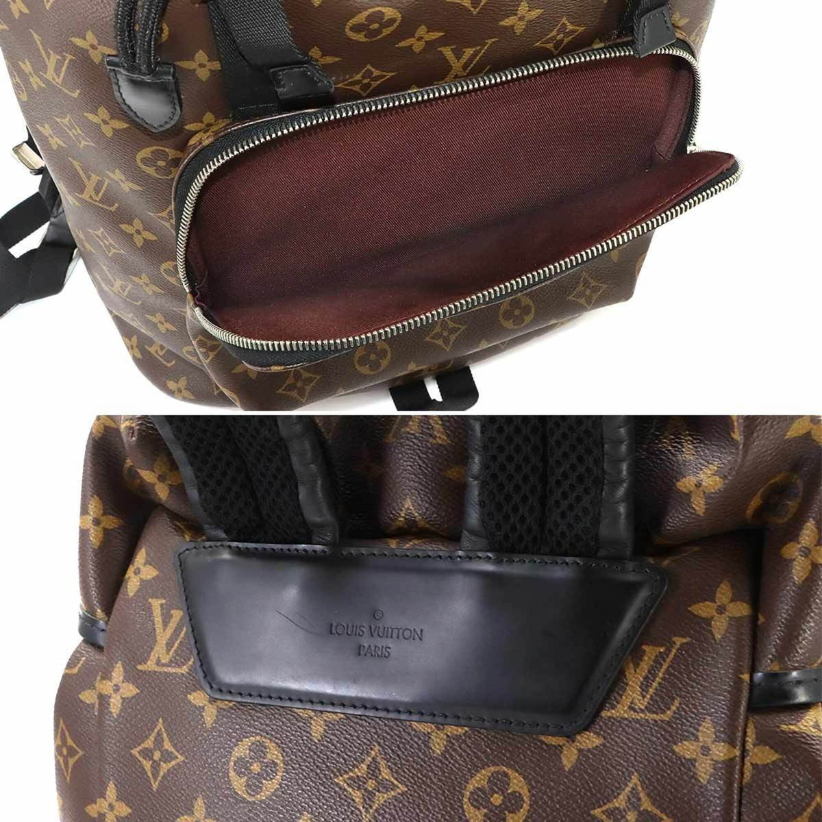Louis Vuitton Brown Monogram Macassar Noir Monogram Backpack (Pre-Owned)