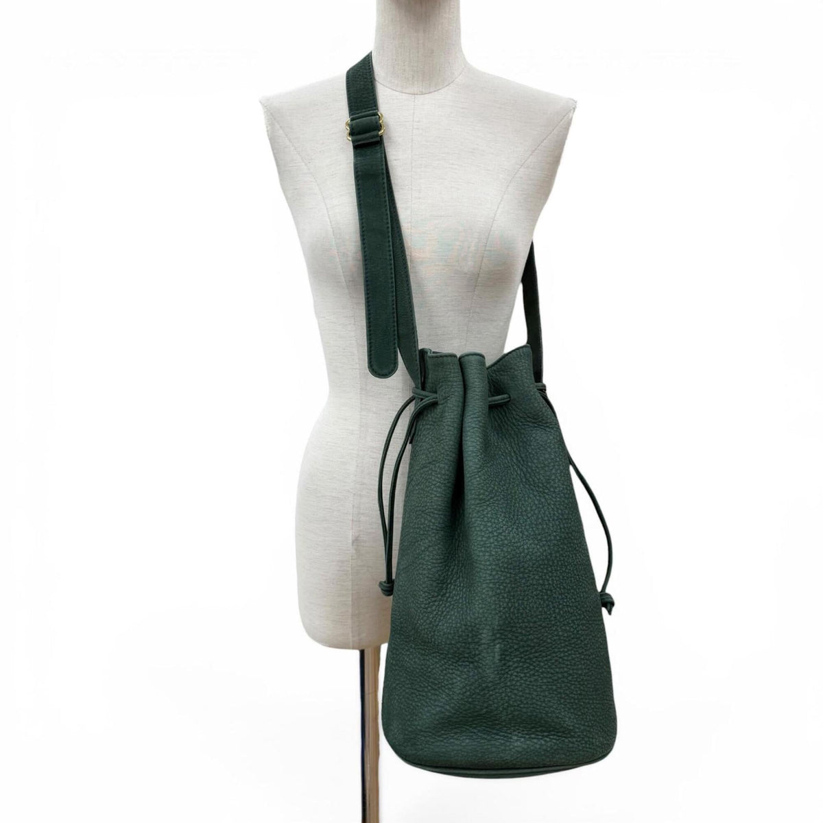 Coach Green Leather Shoulder Bag (Pre-Owned)