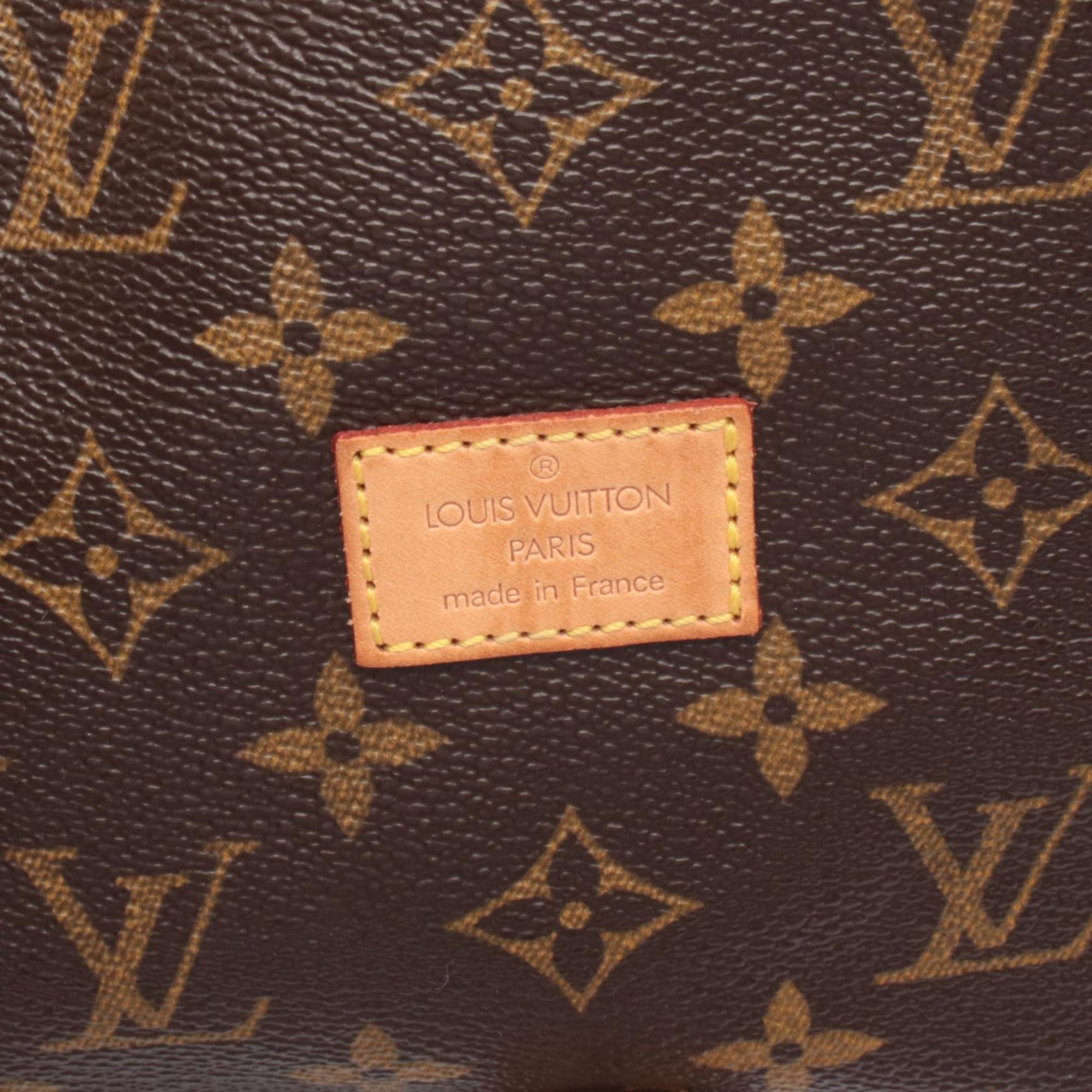 Louis Vuitton Brown Monogram Coated Canvas Leather Shoulder Bag (Pre-Owned)