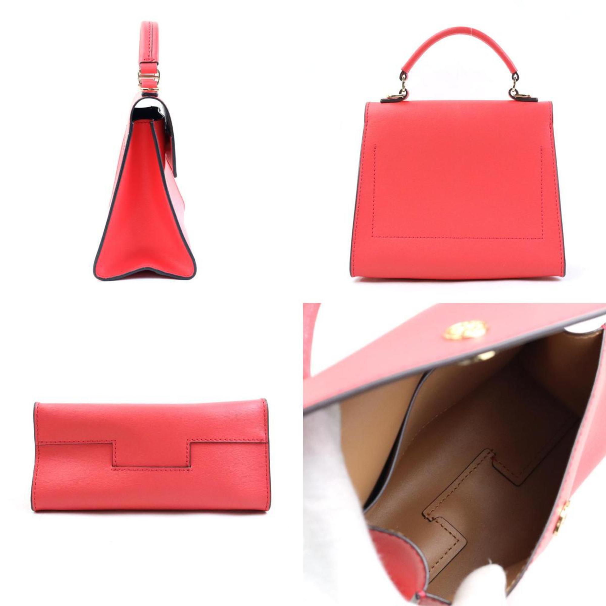 Tory Burch Pink Leather Handbag Shoulder Bag (Pre-Owned)