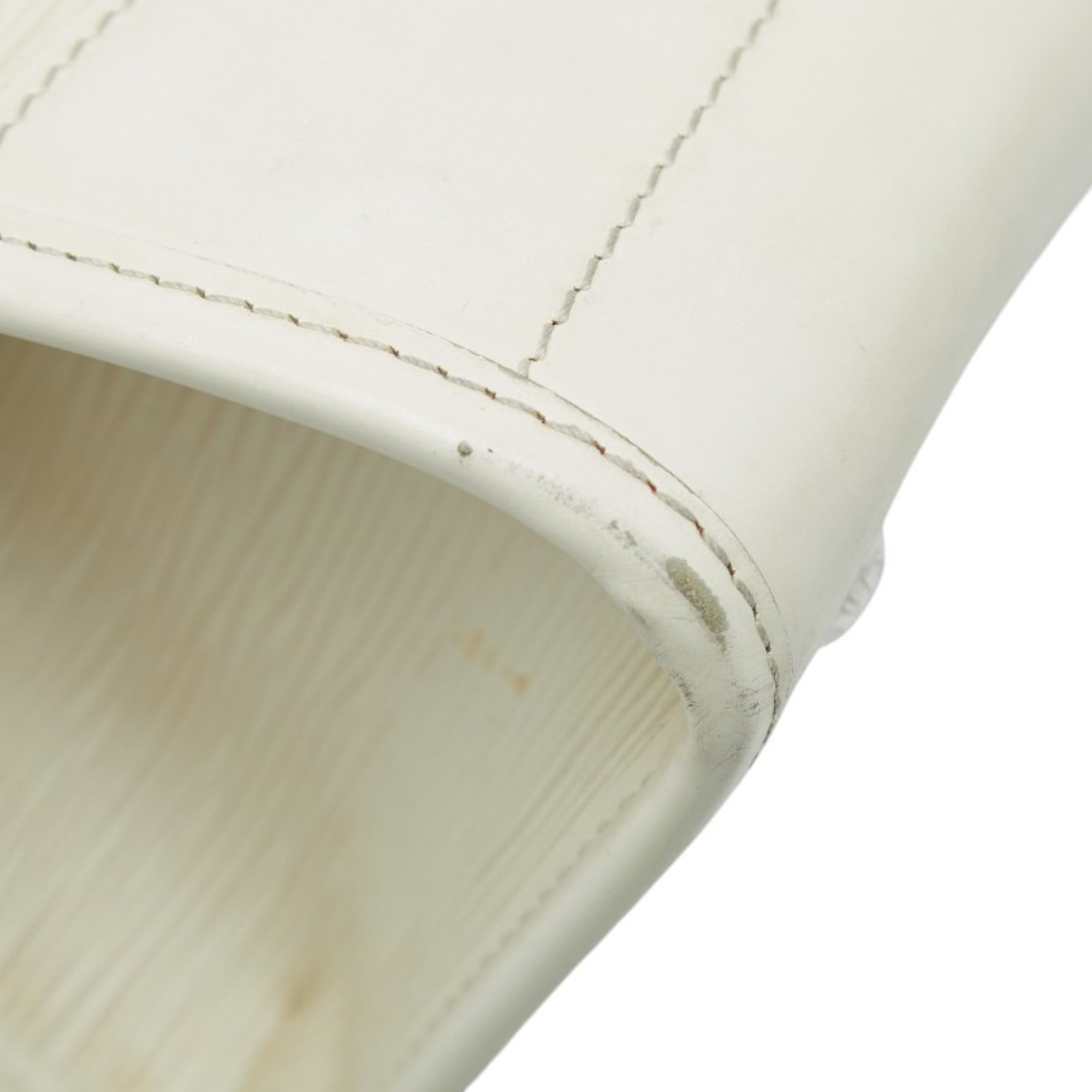 Louis Vuitton Lv Off White White Leather Shoulder Bag Tote Bag (Pre-Owned)