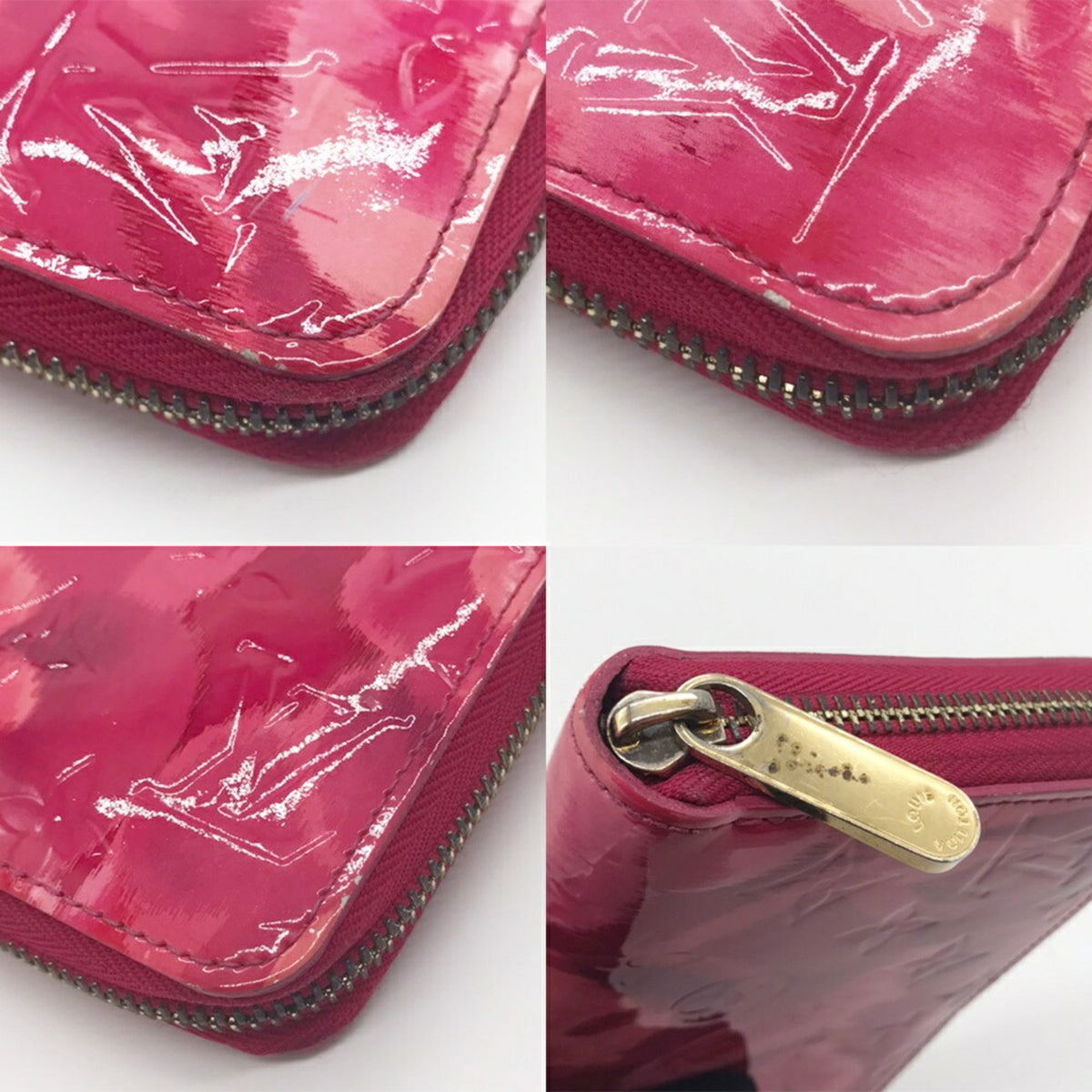 Louis Vuitton Pink Vernis Rose Long Wallet (Bi-Fold) (Pre-Owned)