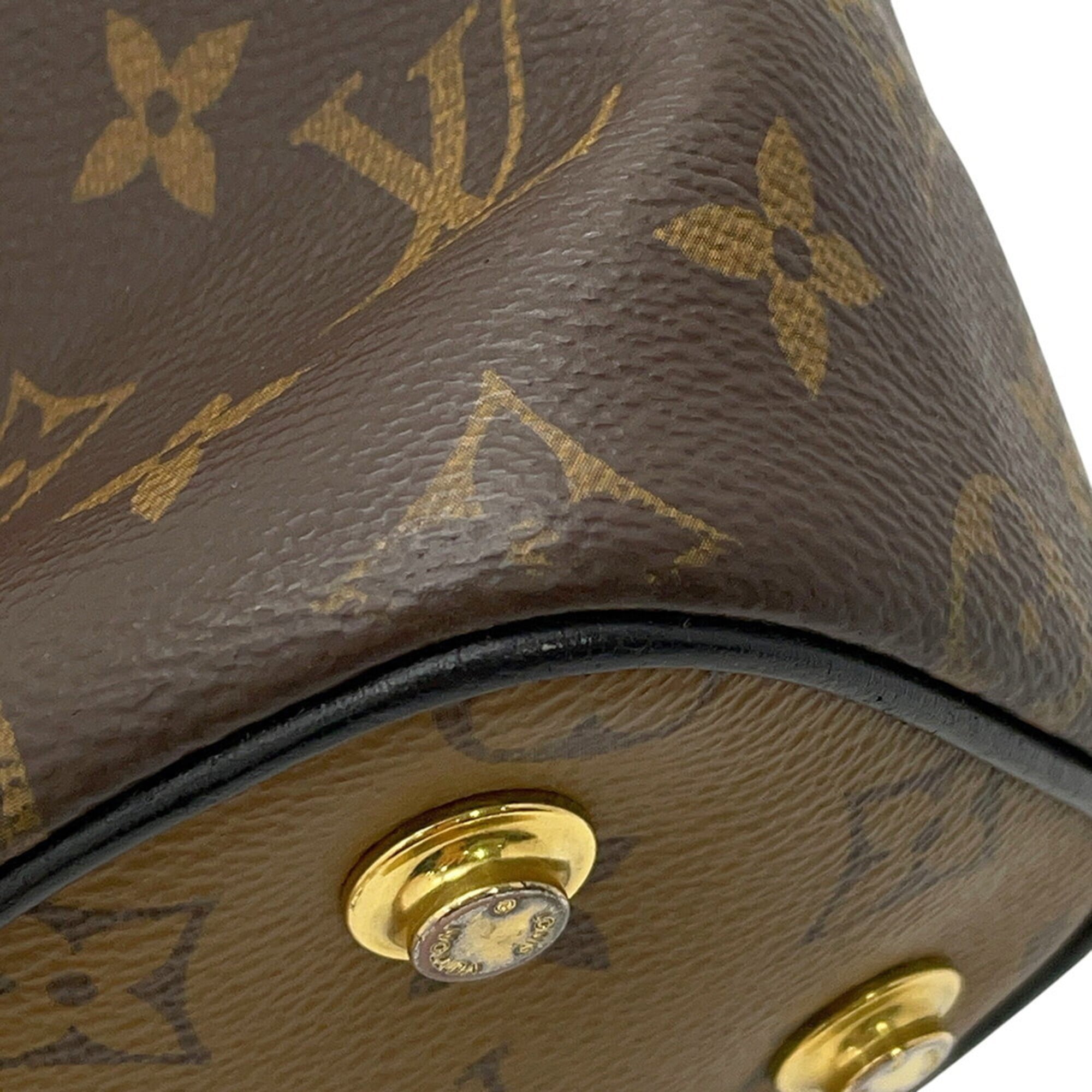 Louis Vuitton Noir Monogram Reverse Handbag Shoulder Bag (Pre-Owned)