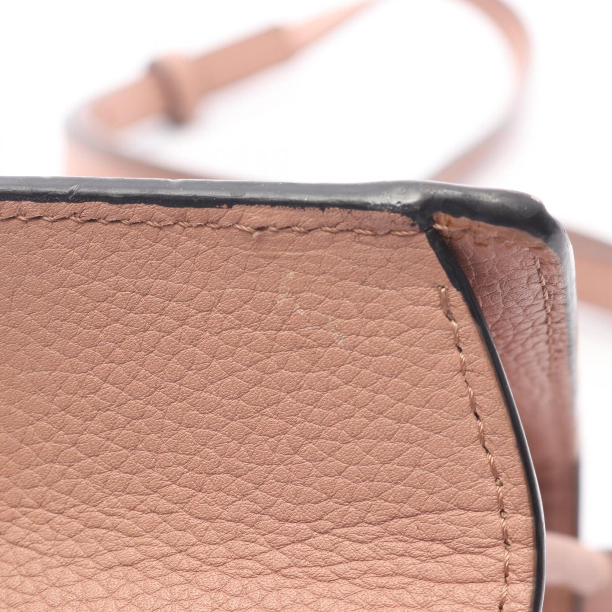 Loewe Pink Leather Handbag Shoulder Bag (Pre-Owned)
